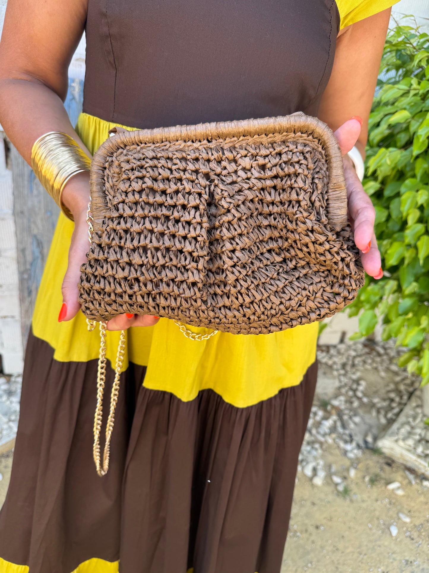 BOLSO CLUNCH NATURAL