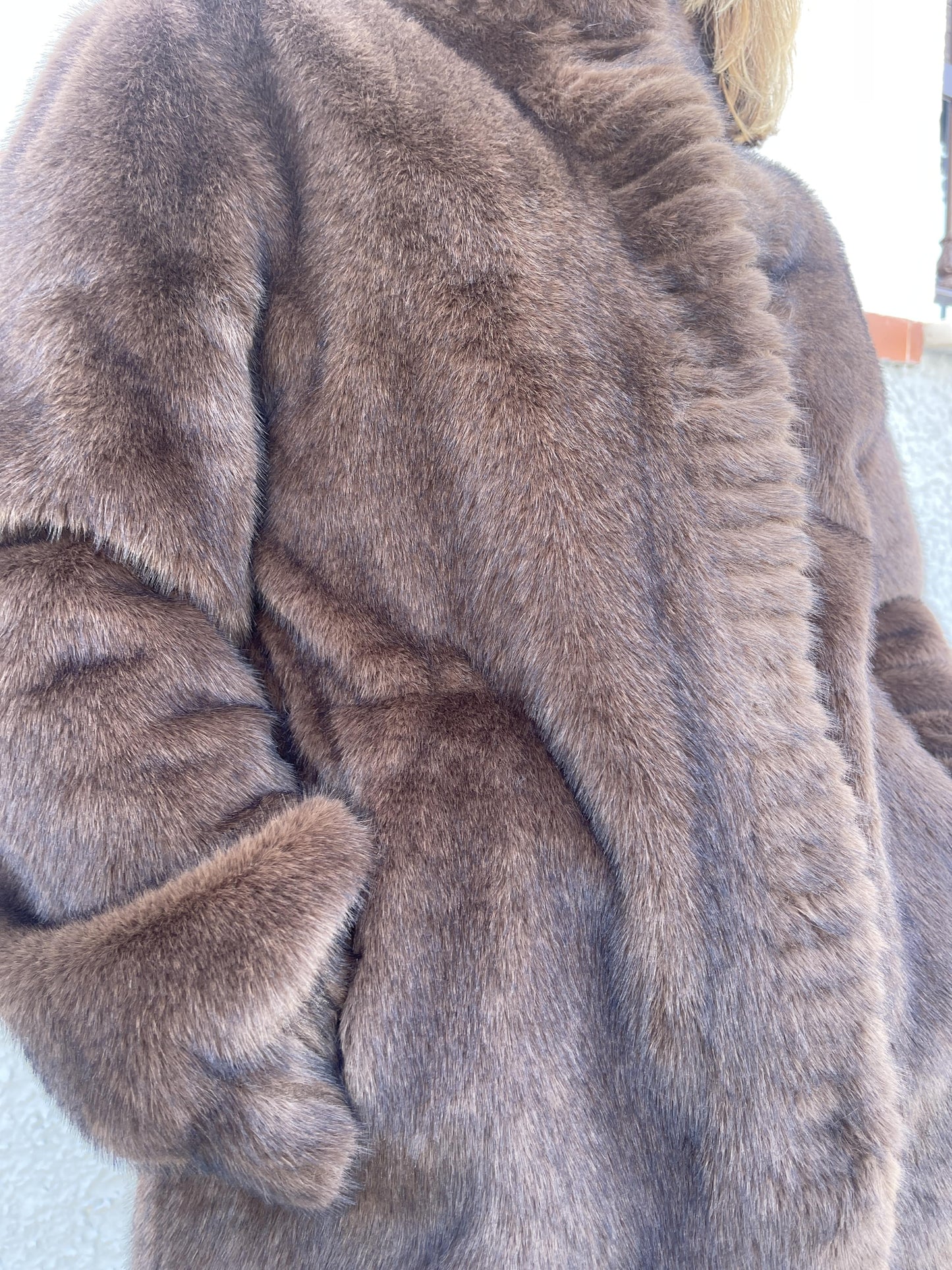 CASACO DE PELE LONGO