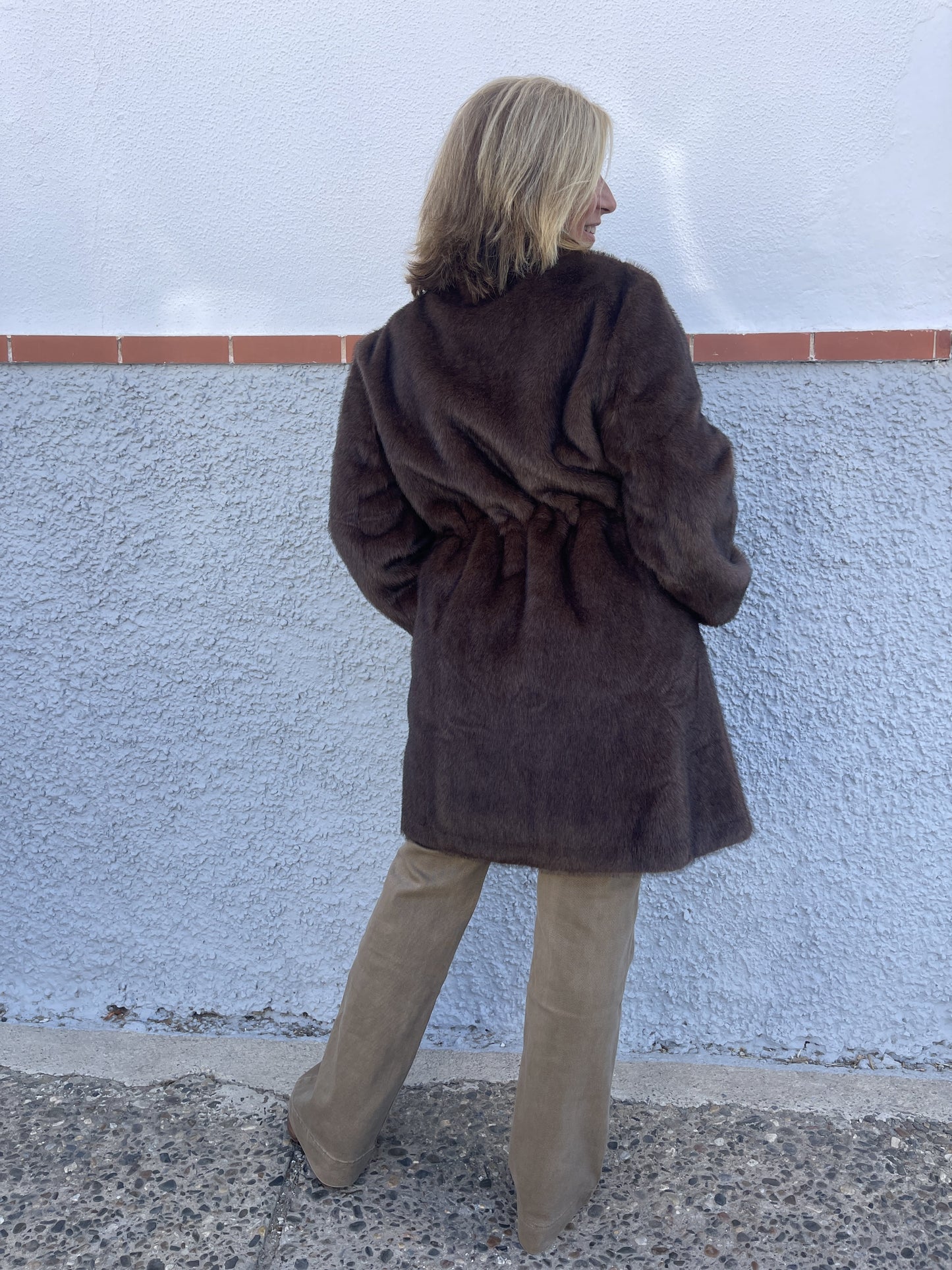 CASACO DE PELE LONGO