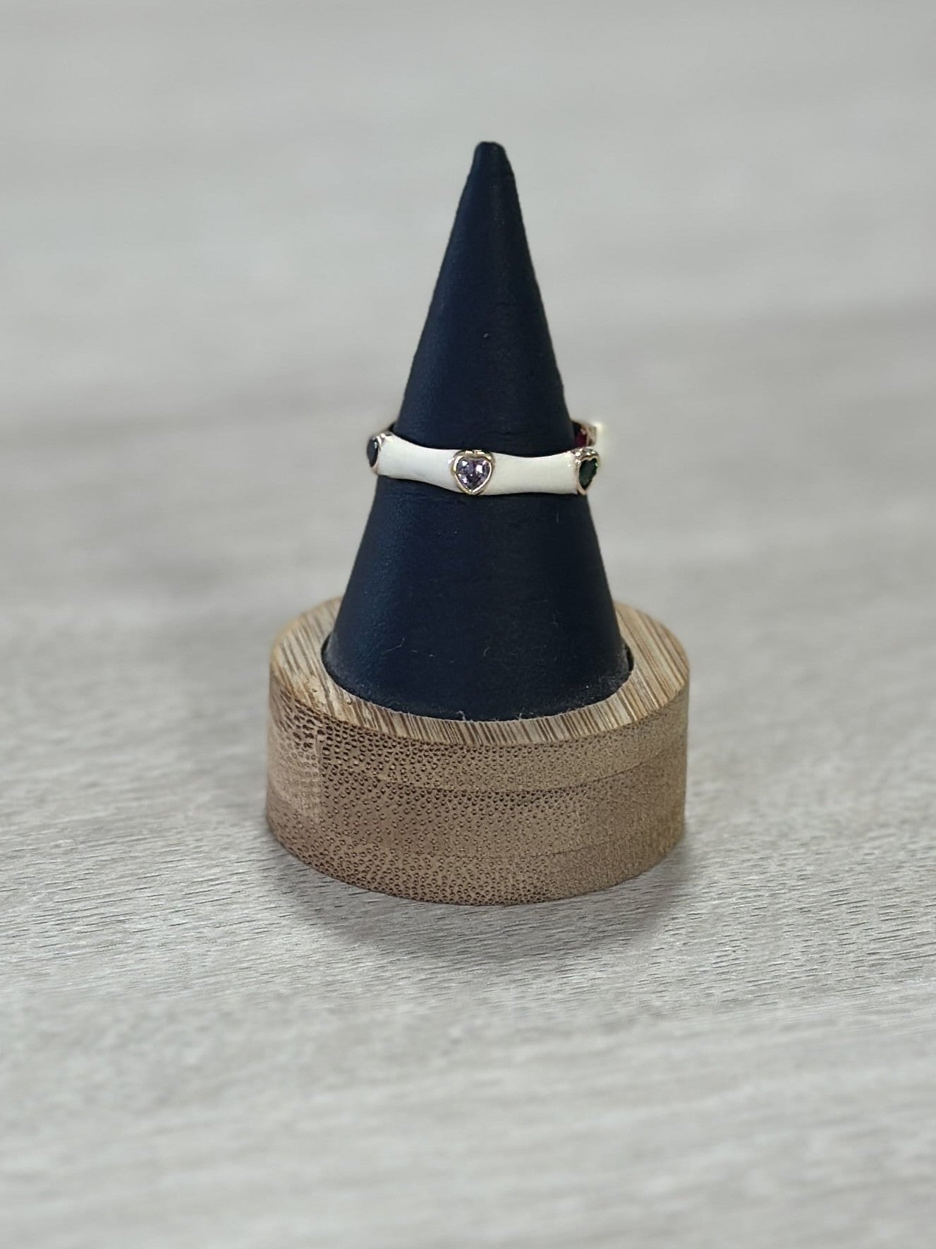 ANILLO ESMALTADO CORAZÓN