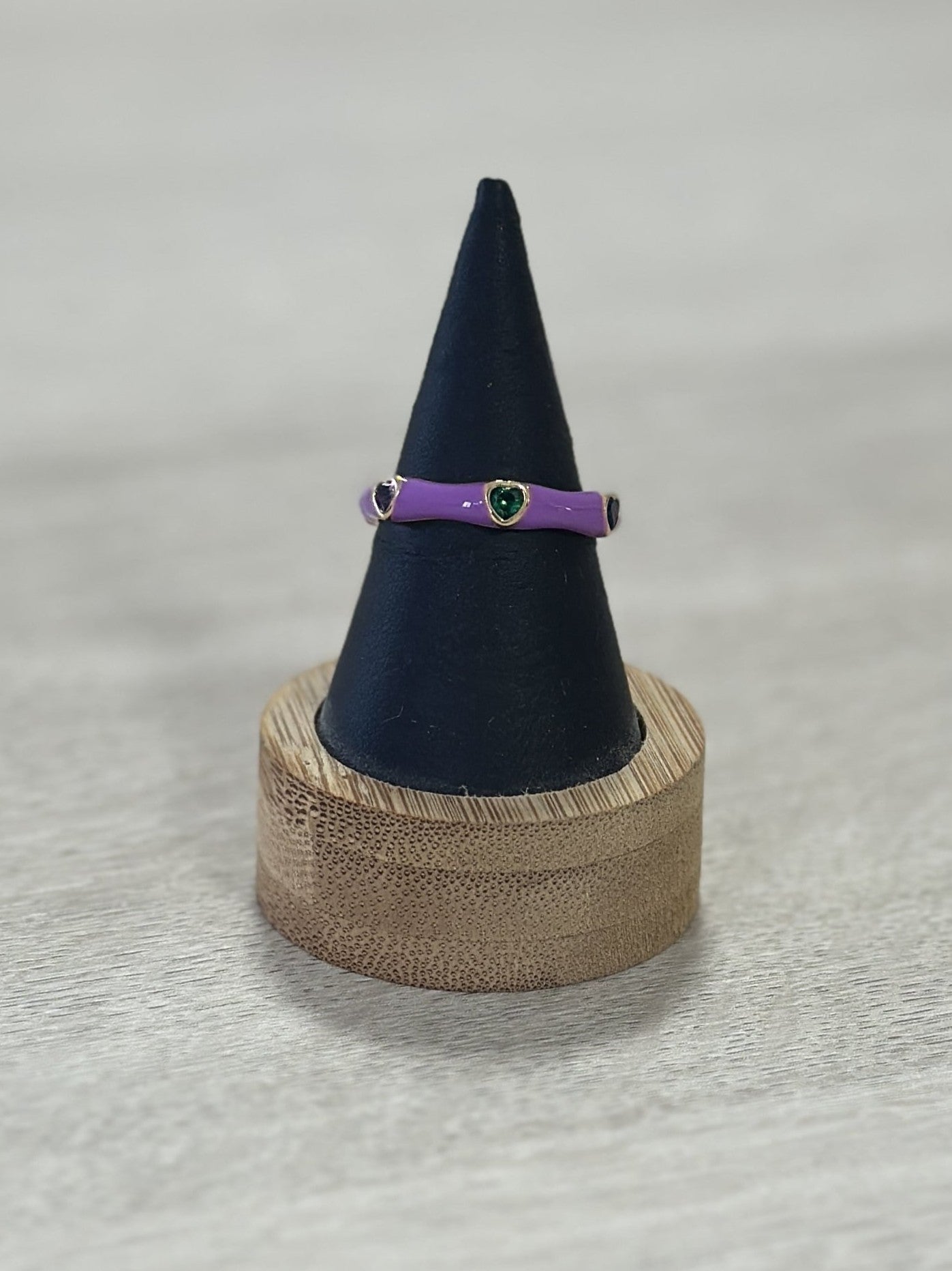 ANILLO ESMALTADO CORAZÓN