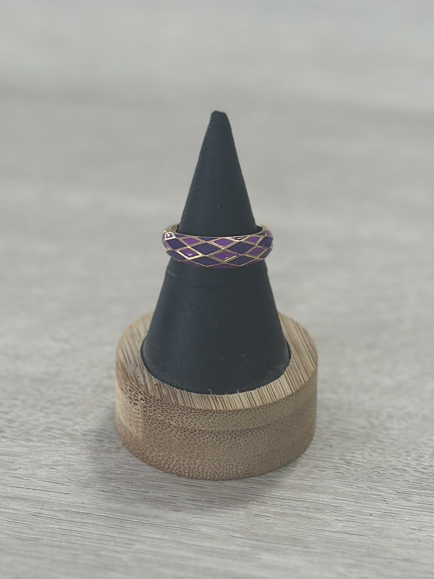 ANILLO ESMALTADO ROMBOS
