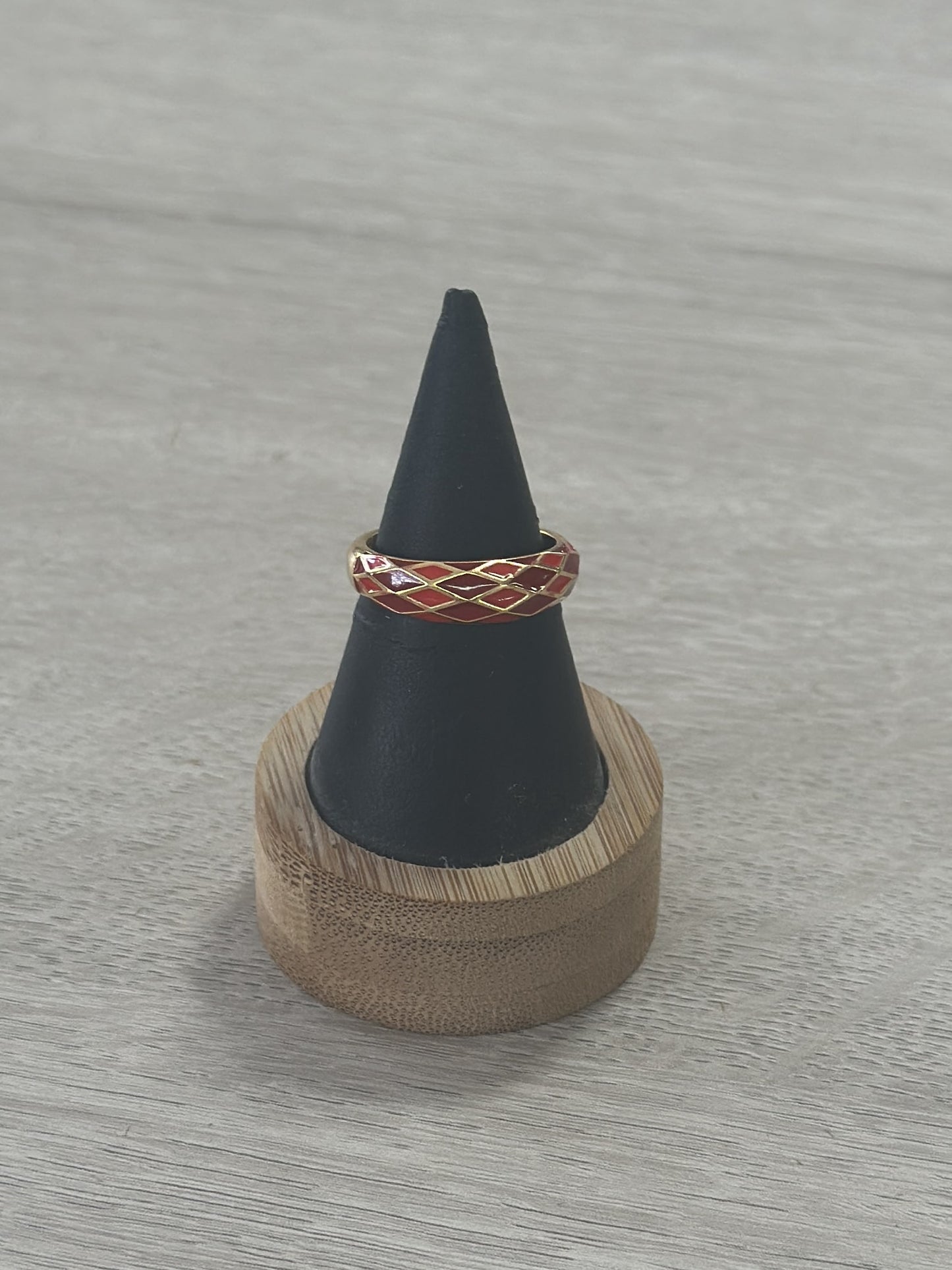 ANILLO ESMALTADO ROMBOS