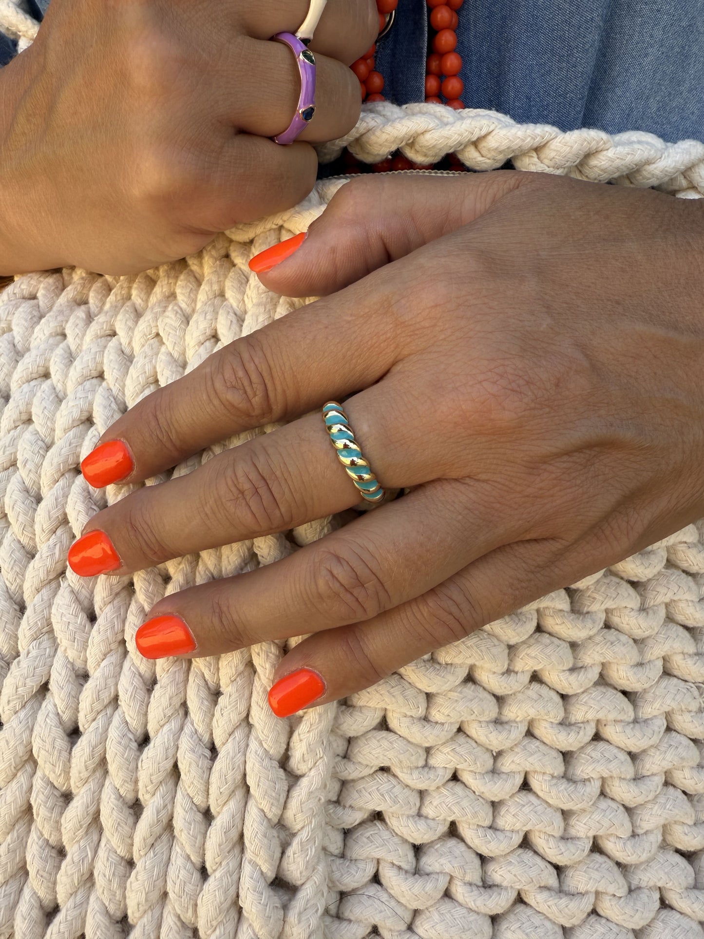 ANILLO ESMALTADO VINTAGE