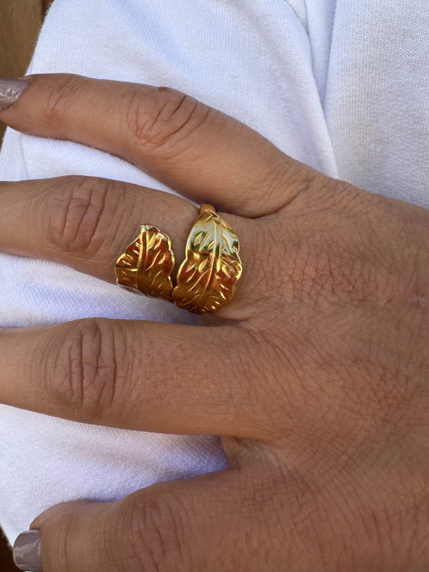 ANILLO DOBLE HOJA