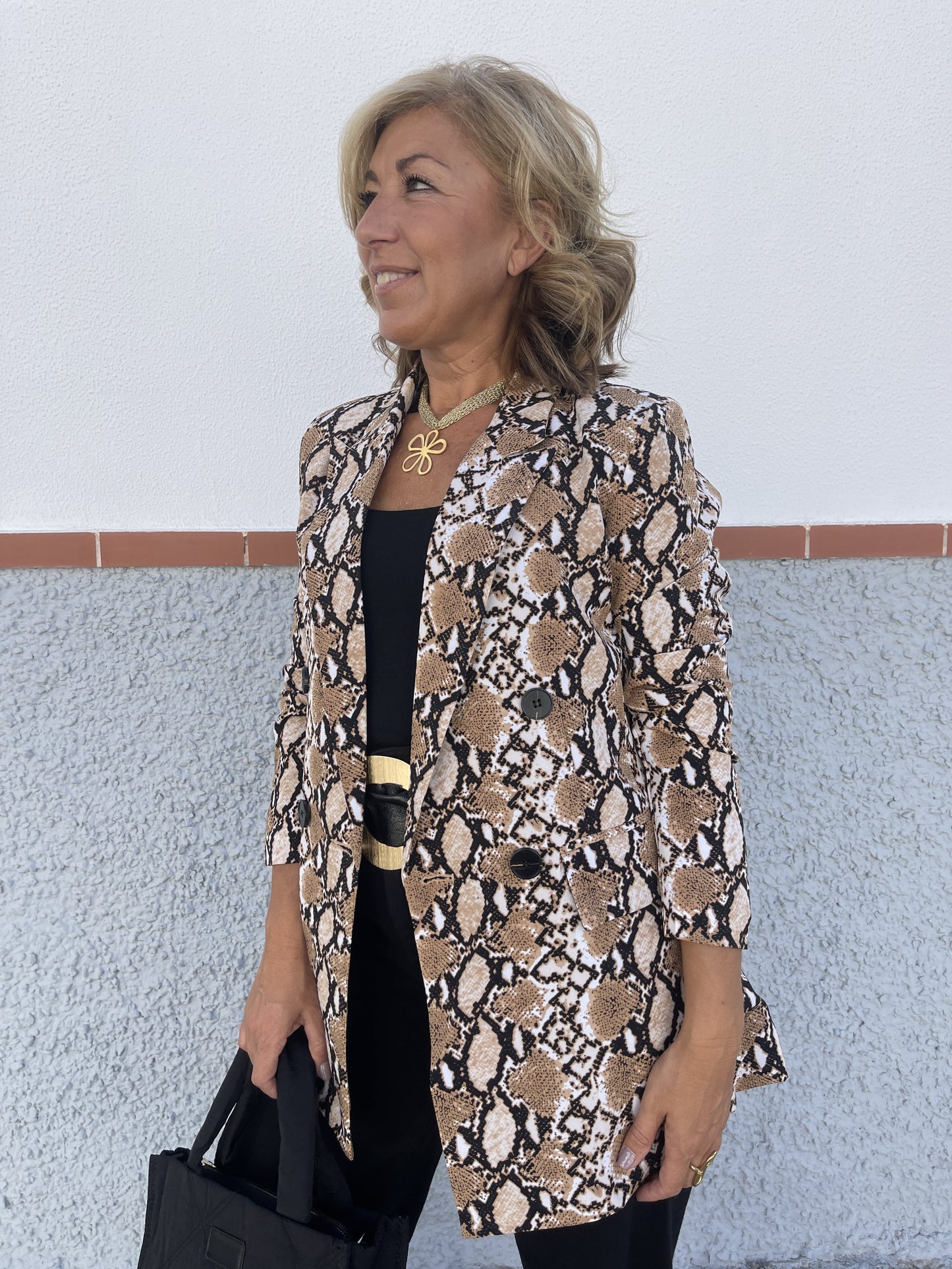 BLAZER COM ESTAMPA COBRA