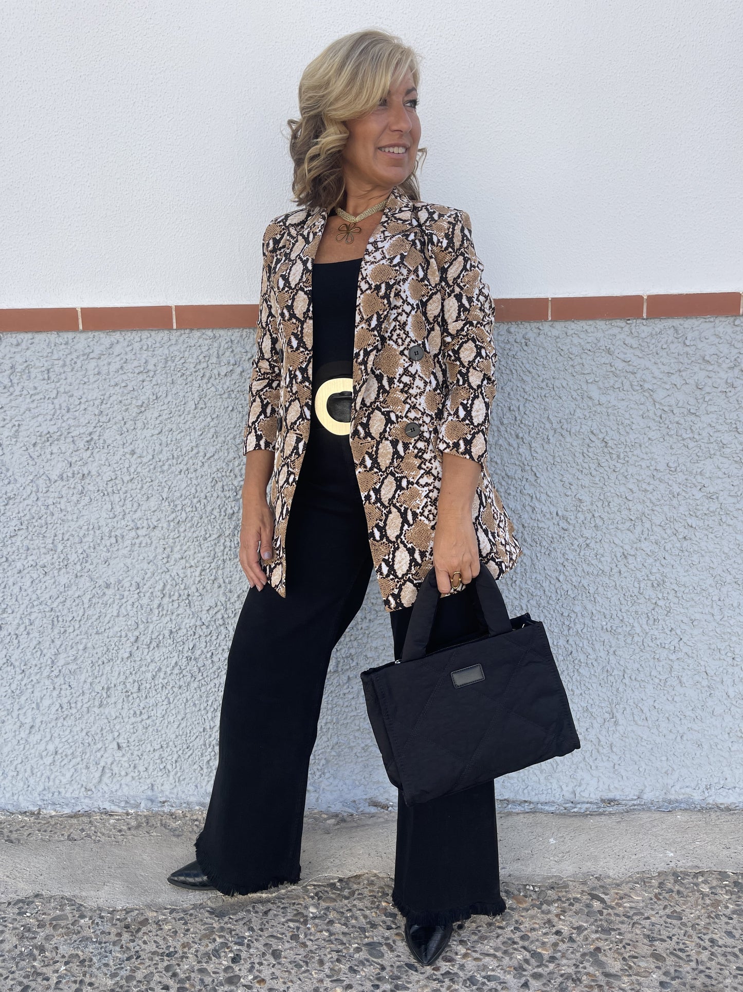 BLAZER COM ESTAMPA COBRA