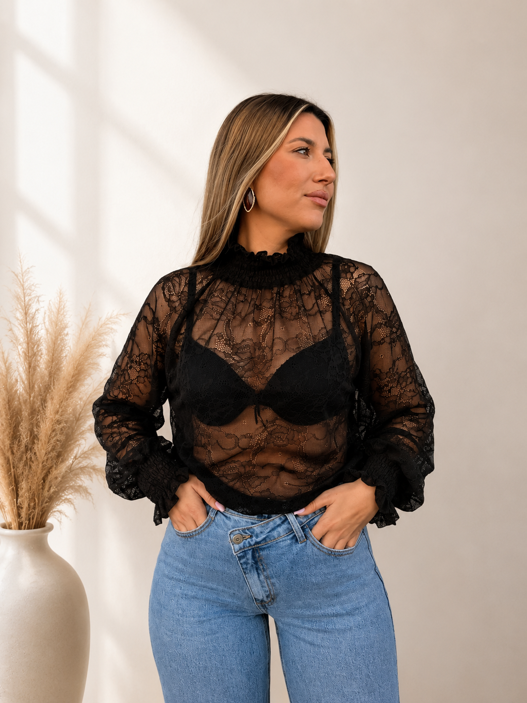 BLUSA ENCAJE ANTONIETA