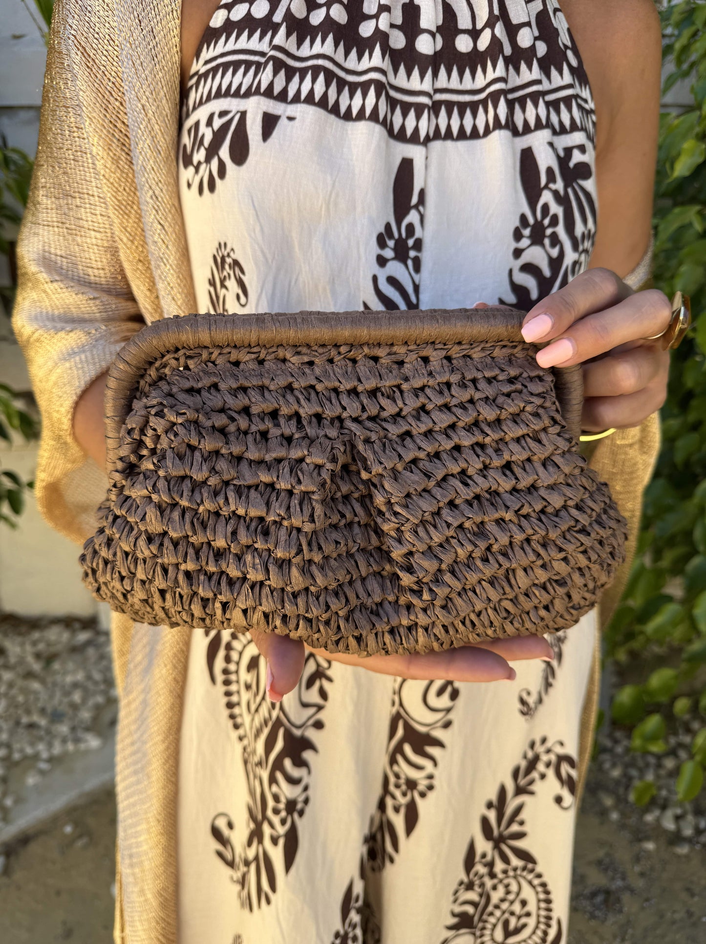 BOLSO CLUNCH NATURAL