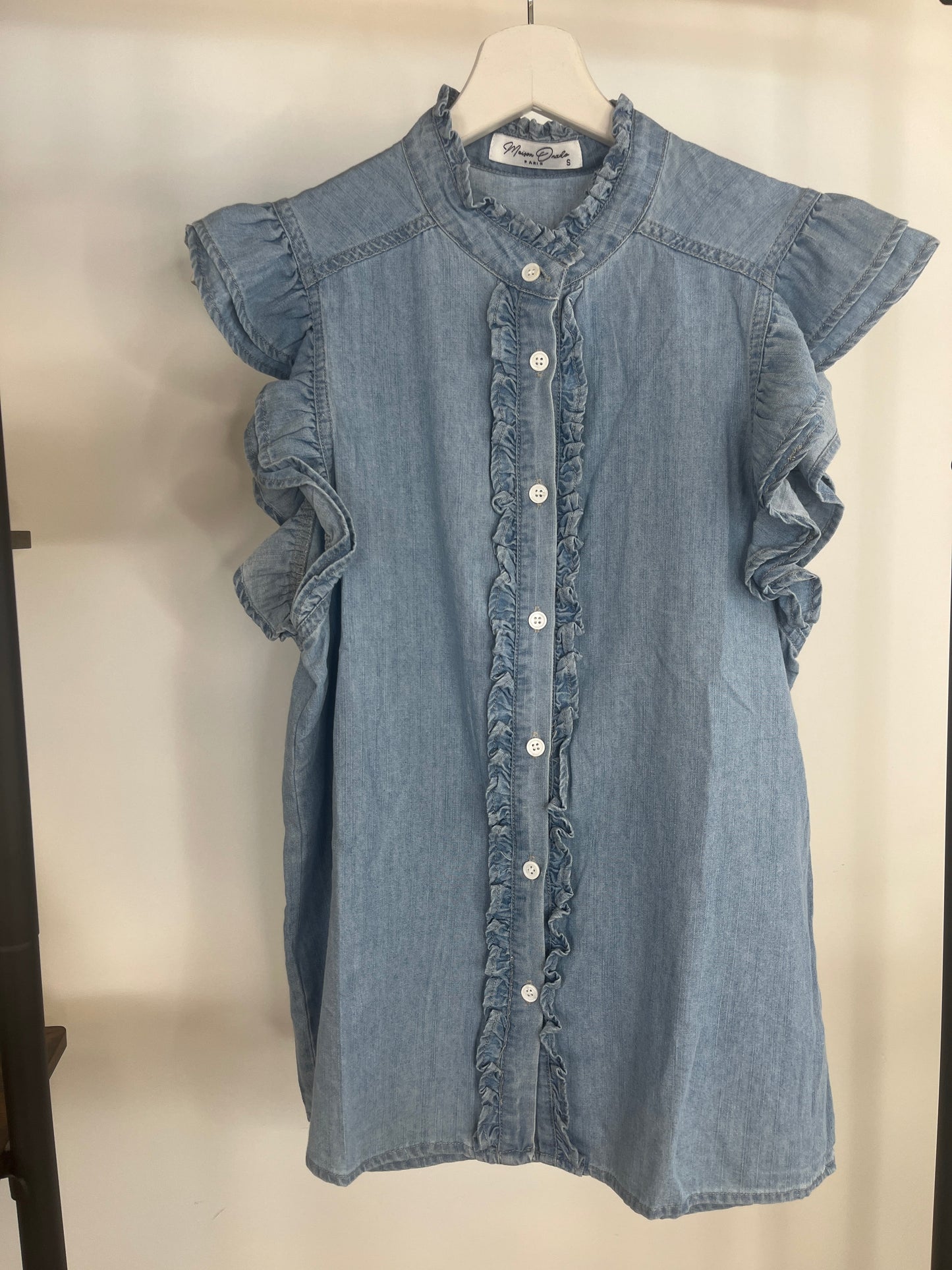 CAMISA DENIM SIN MANGAS