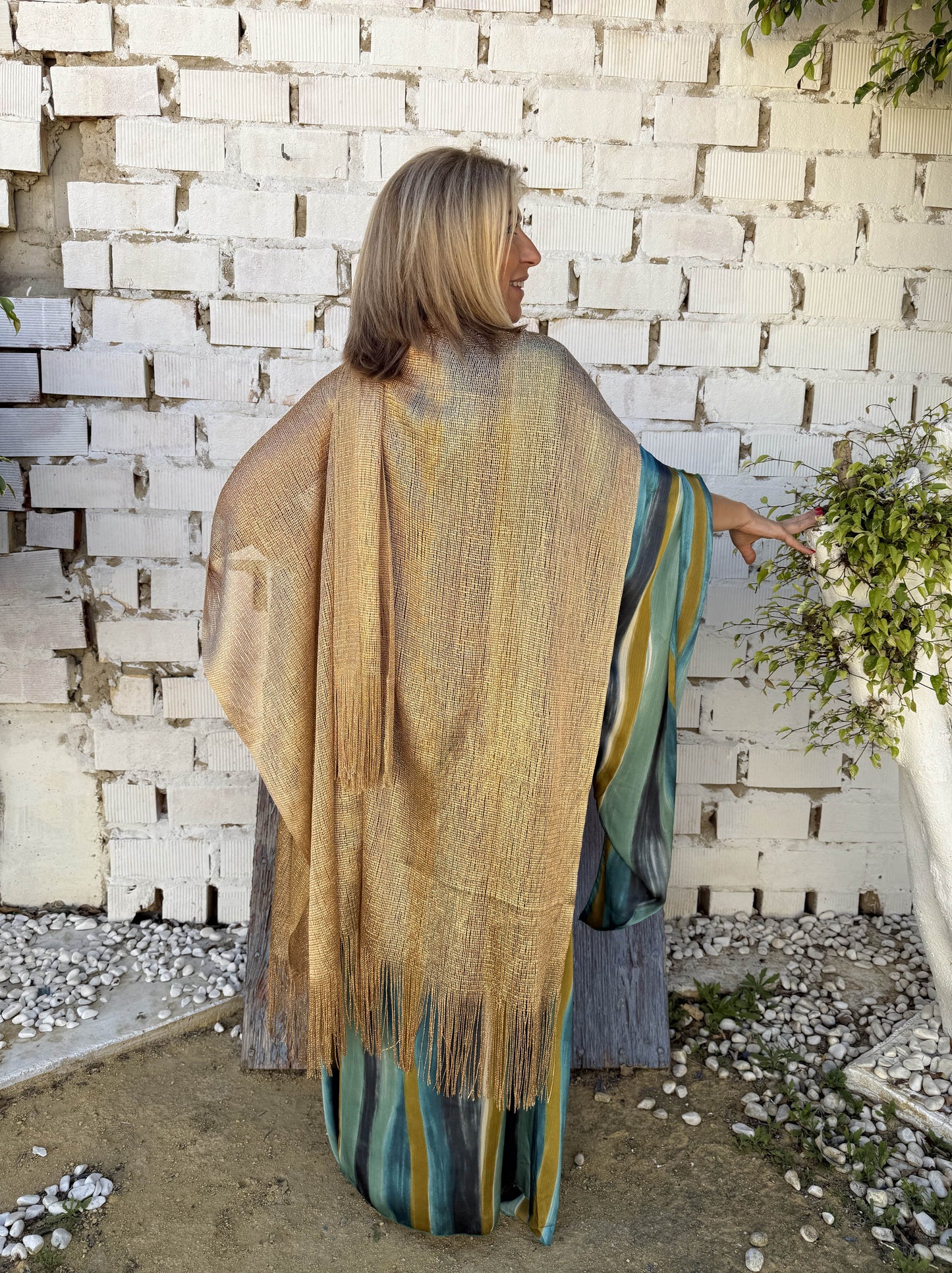 VESTIDO RAYAS ASIMÉTRICO