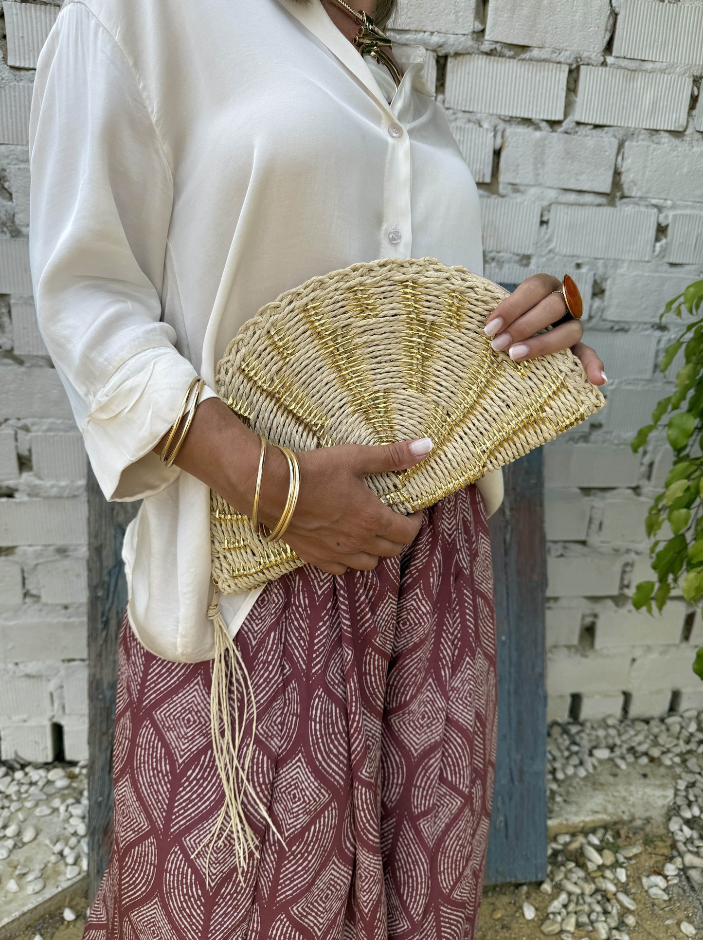 CARTERA DE MANO ABANICO