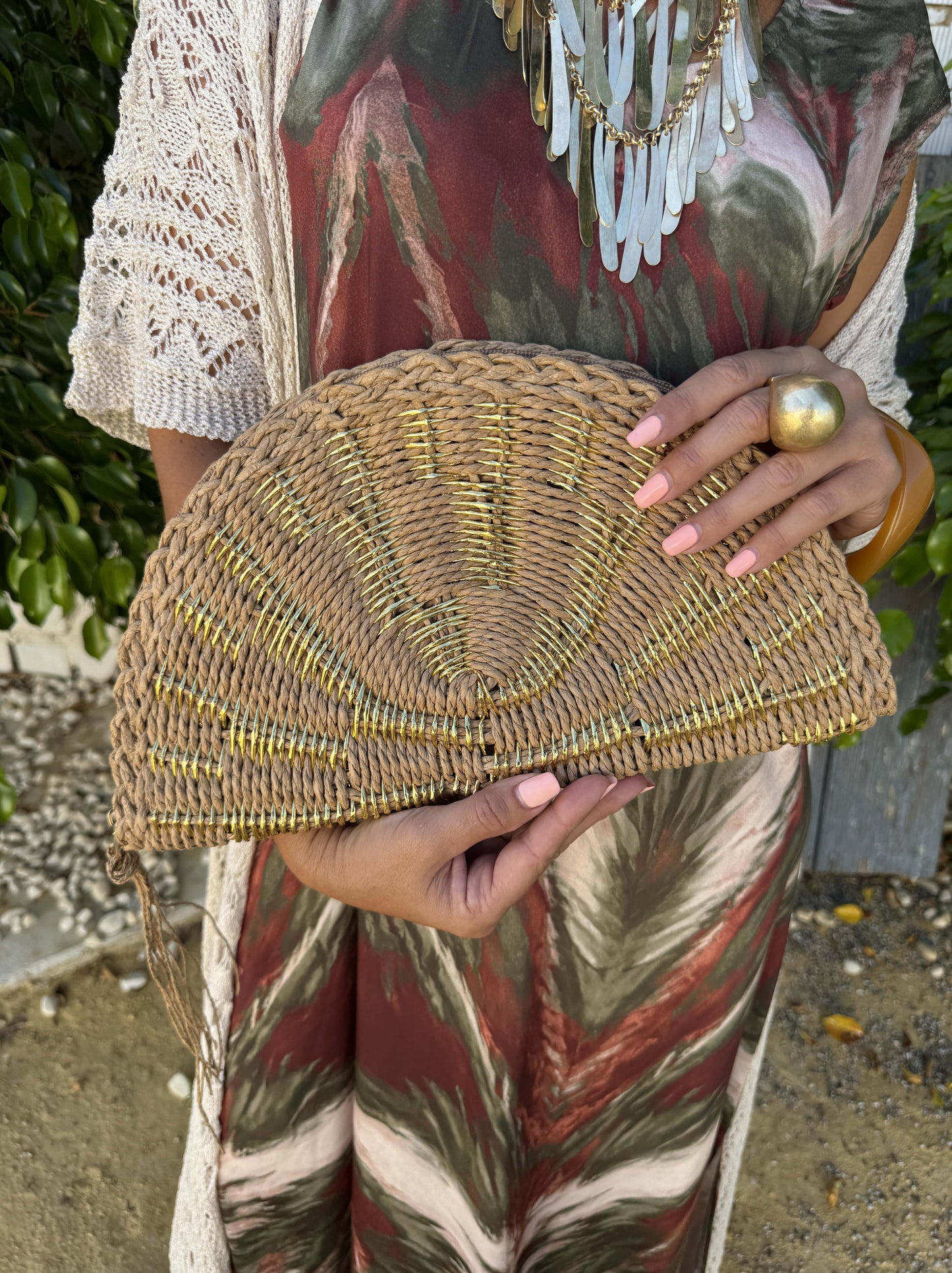CARTERA DE MANO ABANICO