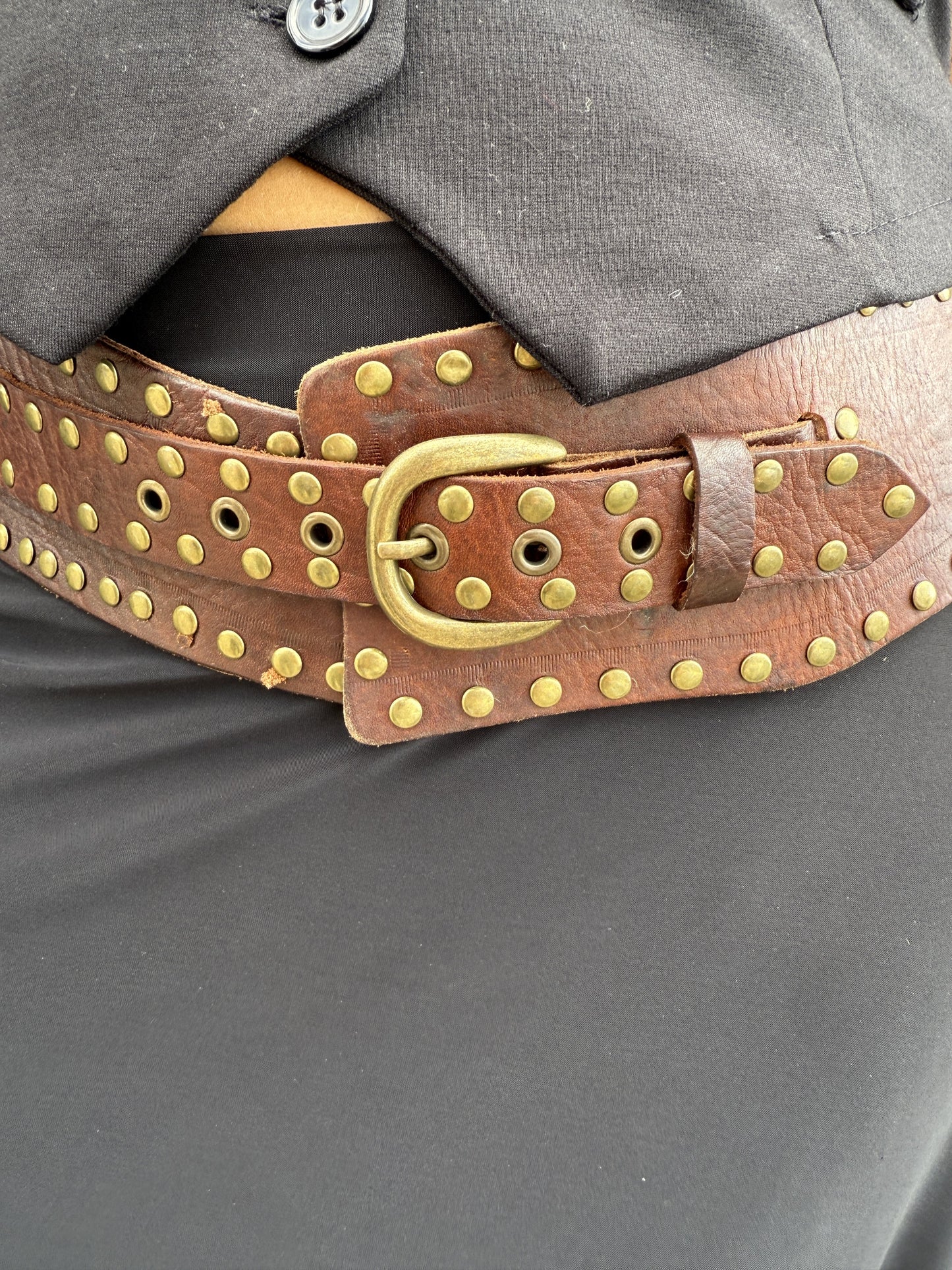 CINTURÓN FAJÍN CUERO