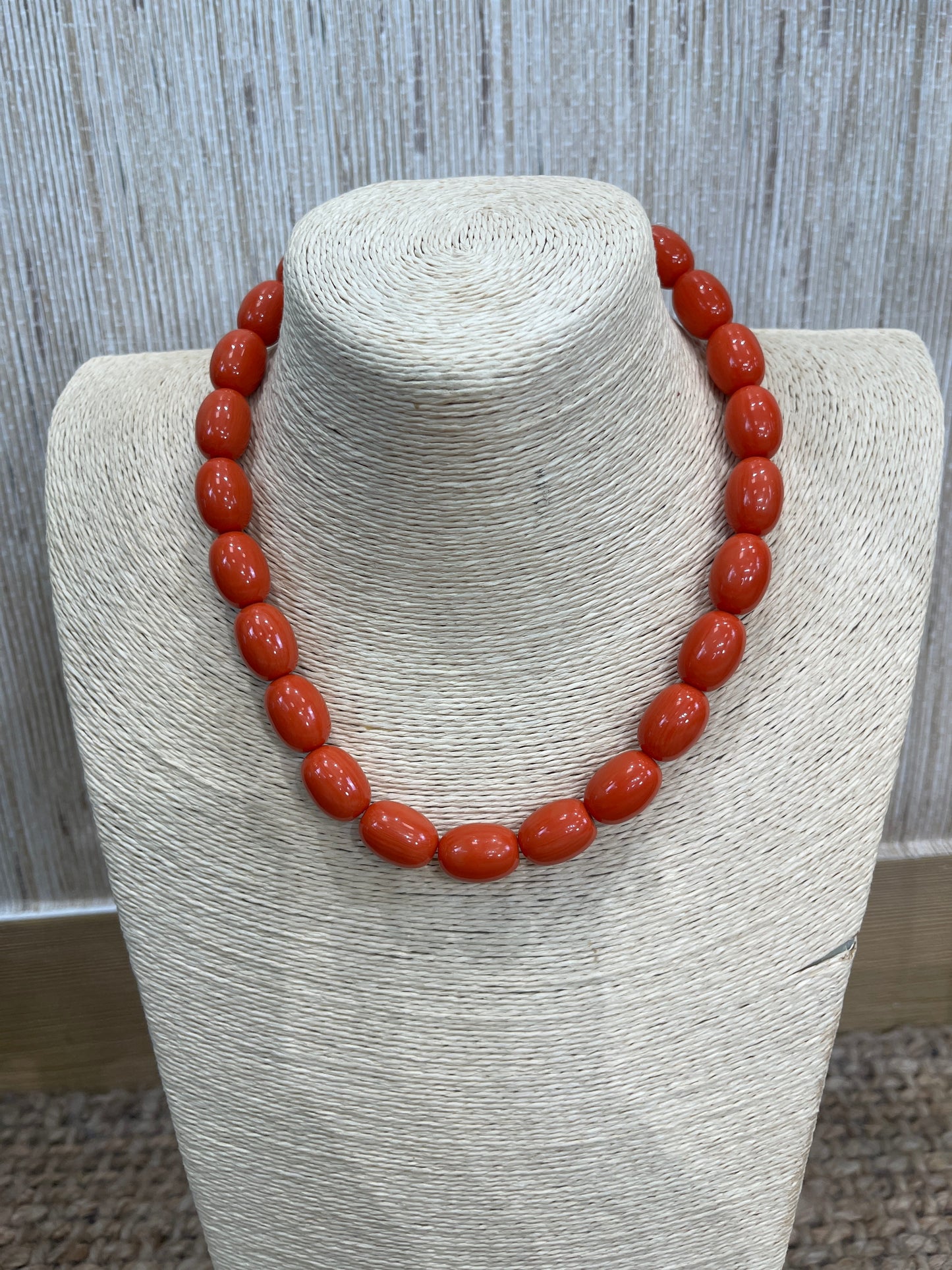 COLLAR ÁMBAR CORAL