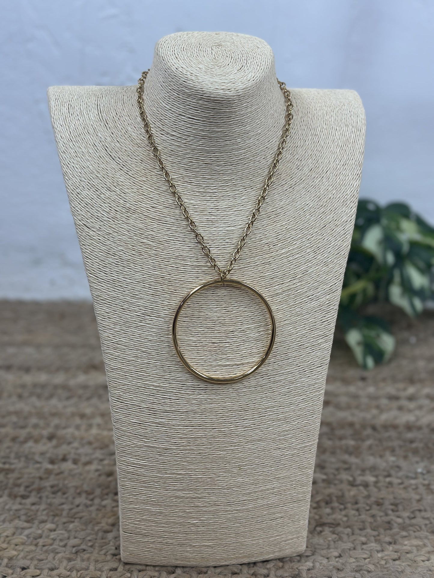 COLLAR LARGO CÍRCULO
