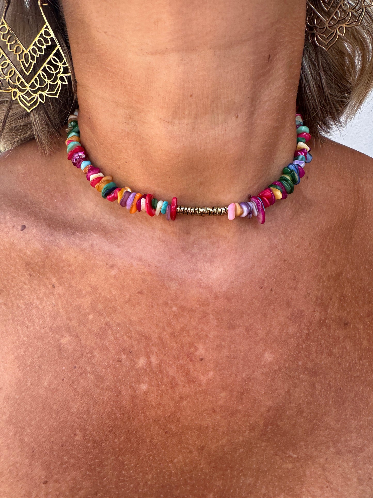 COLLAR CORAL MULTICOLOR