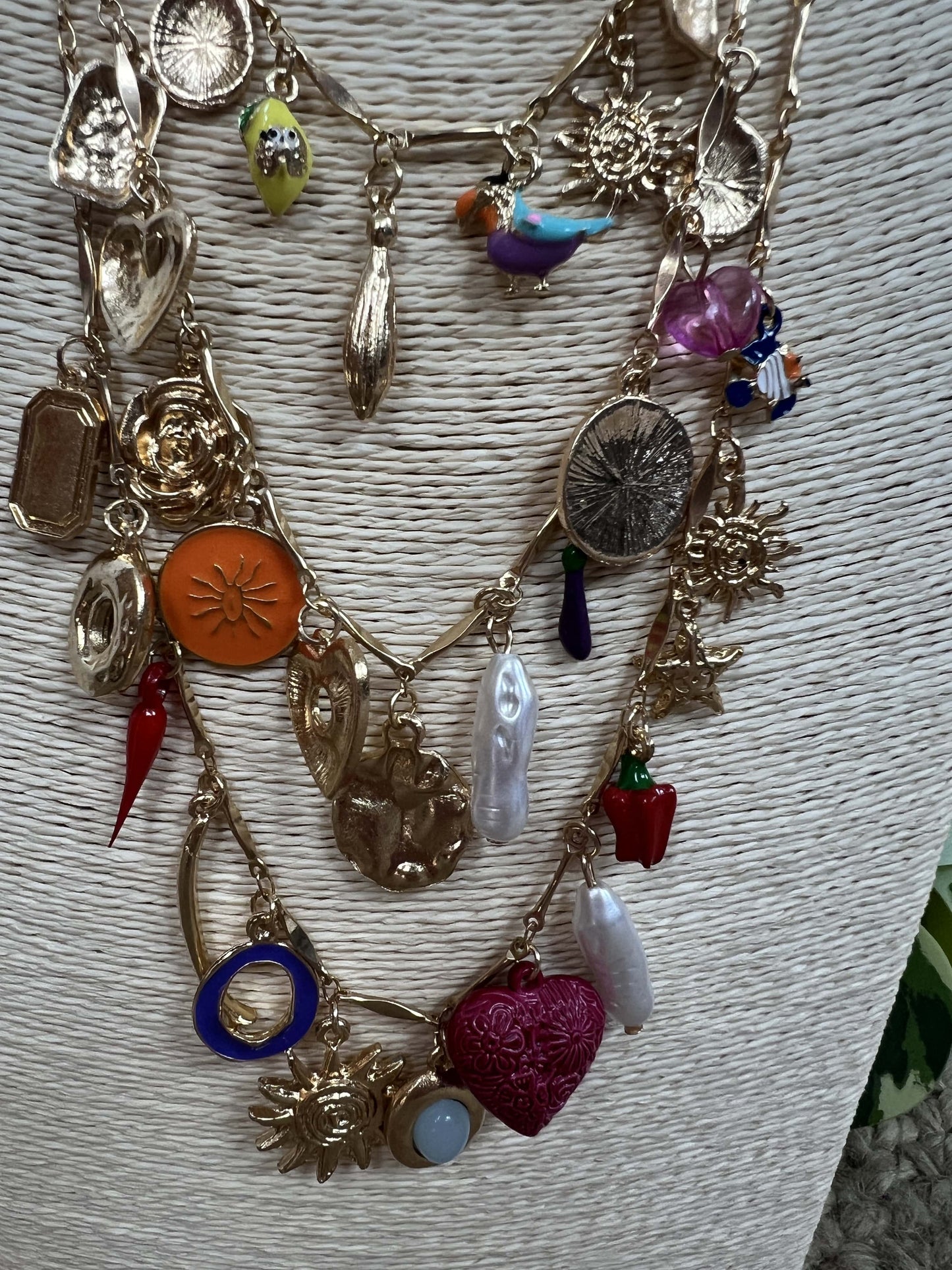 COLLAR TRIPLE ABALORIOS SOL