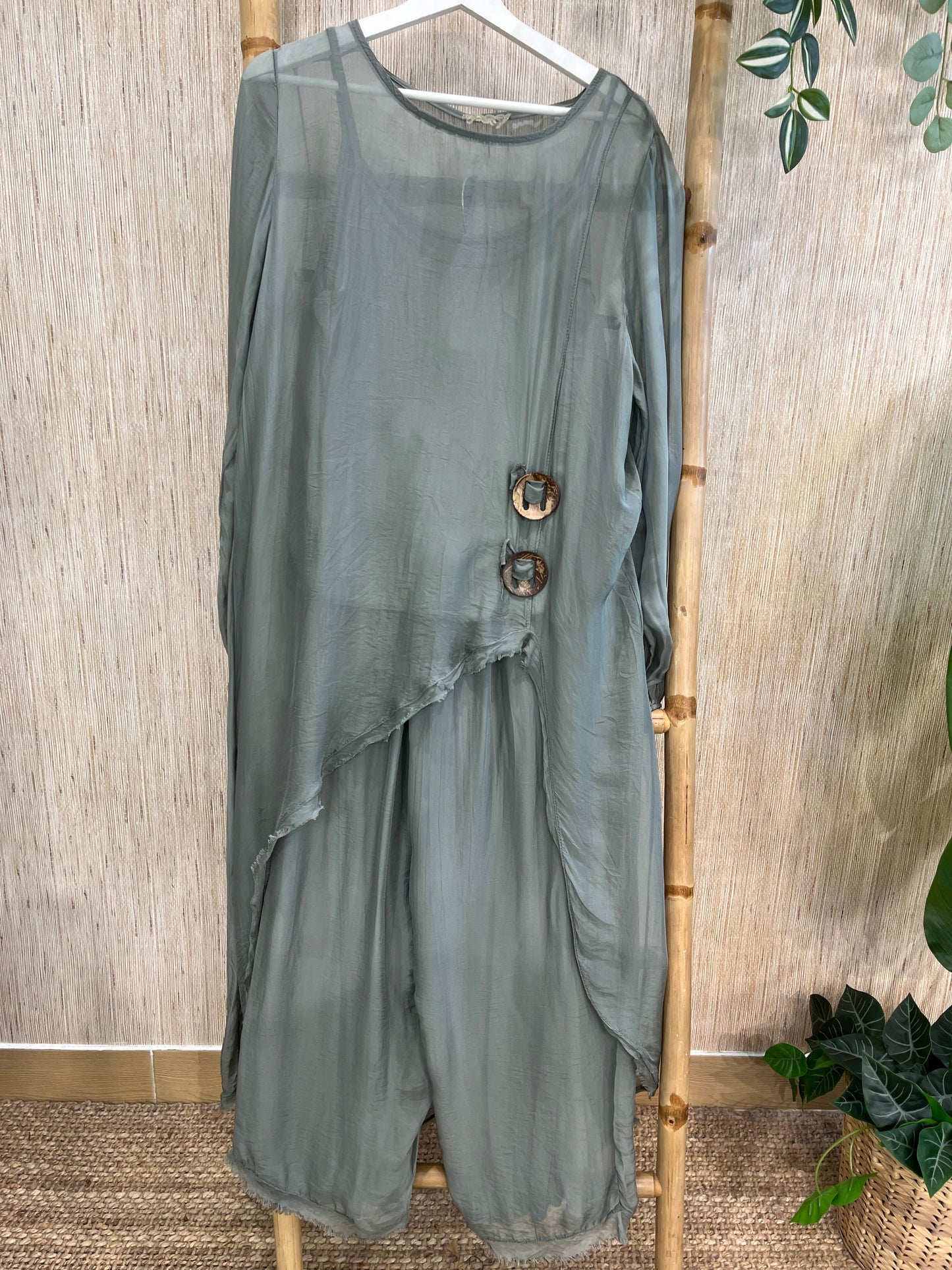 CONJUNTO CASACA GASA