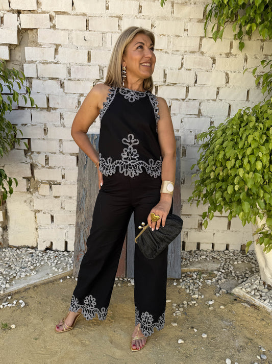 CONJUNTO HALTER BORDADO