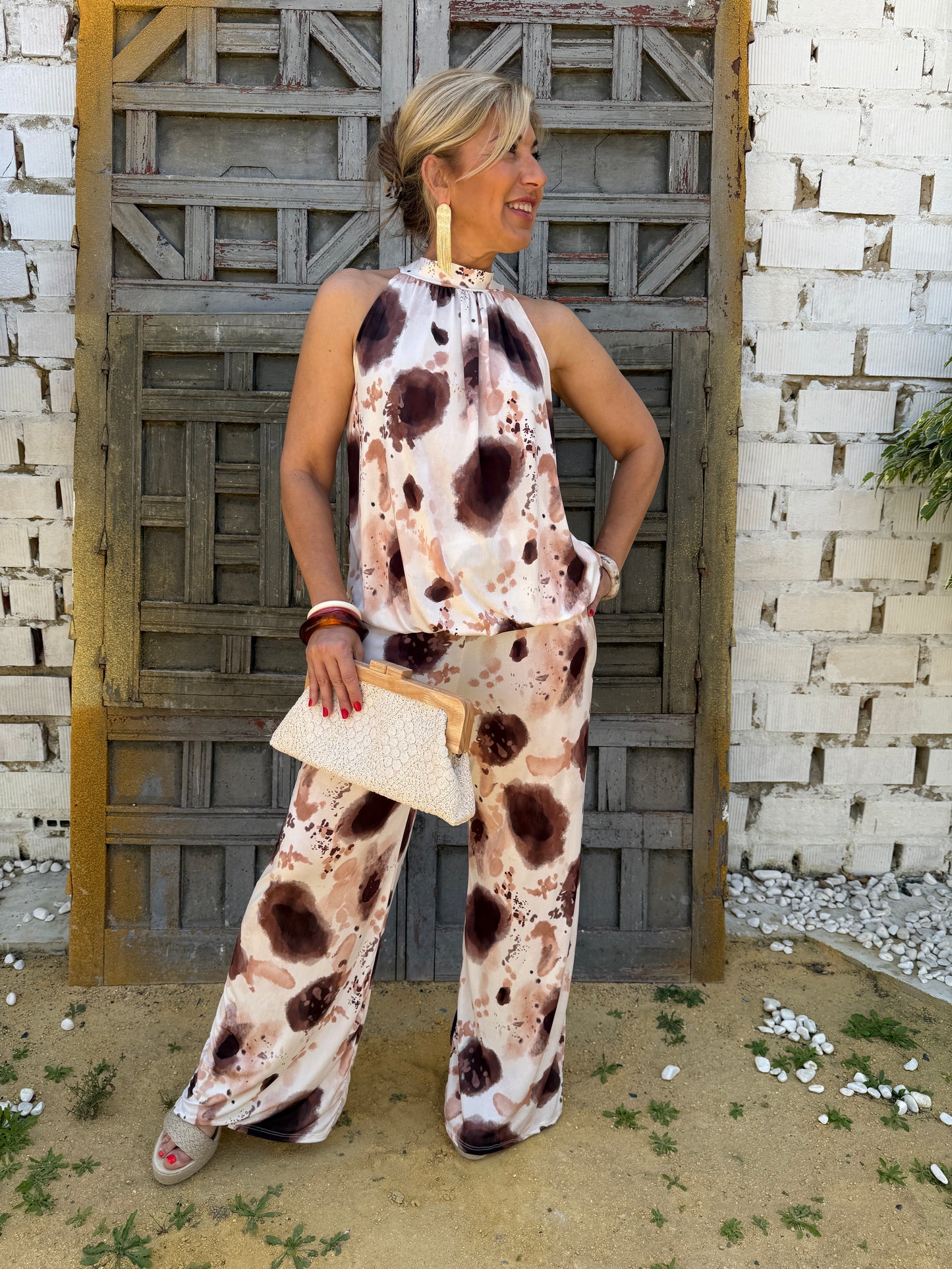 CONJUNTO HALTER ESTAMPADO