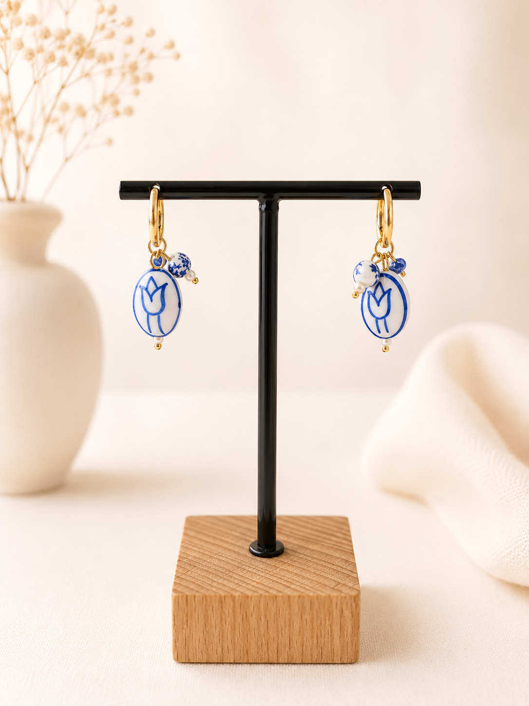 PENDIENTES PORCELANA