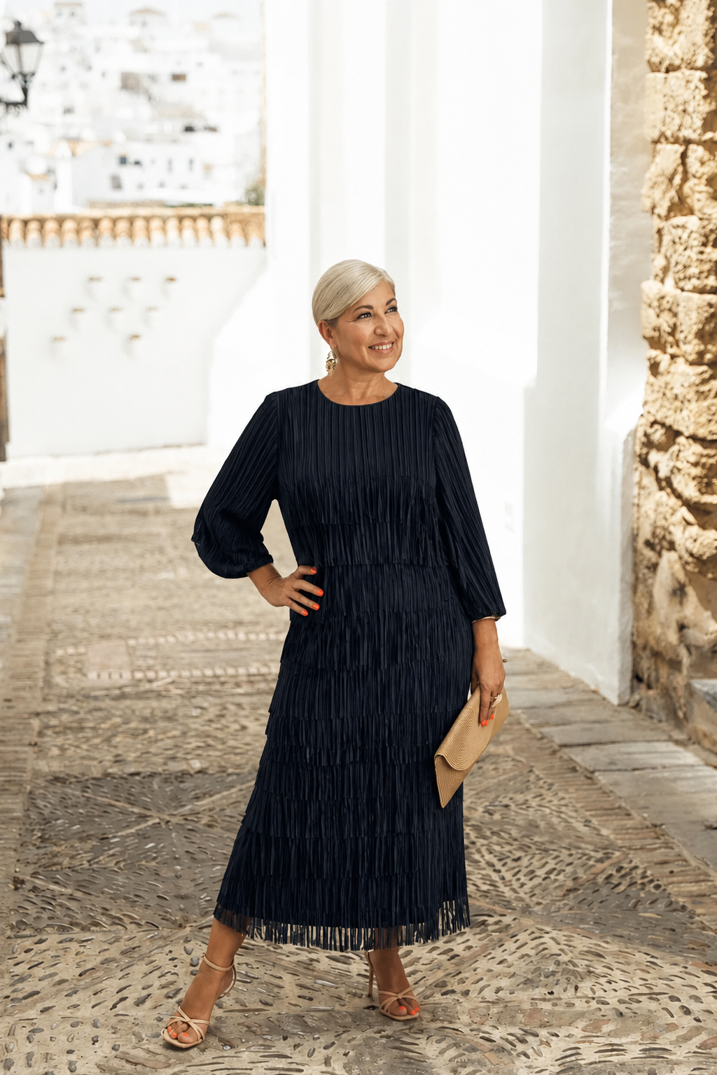 VESTIDO FLECOS