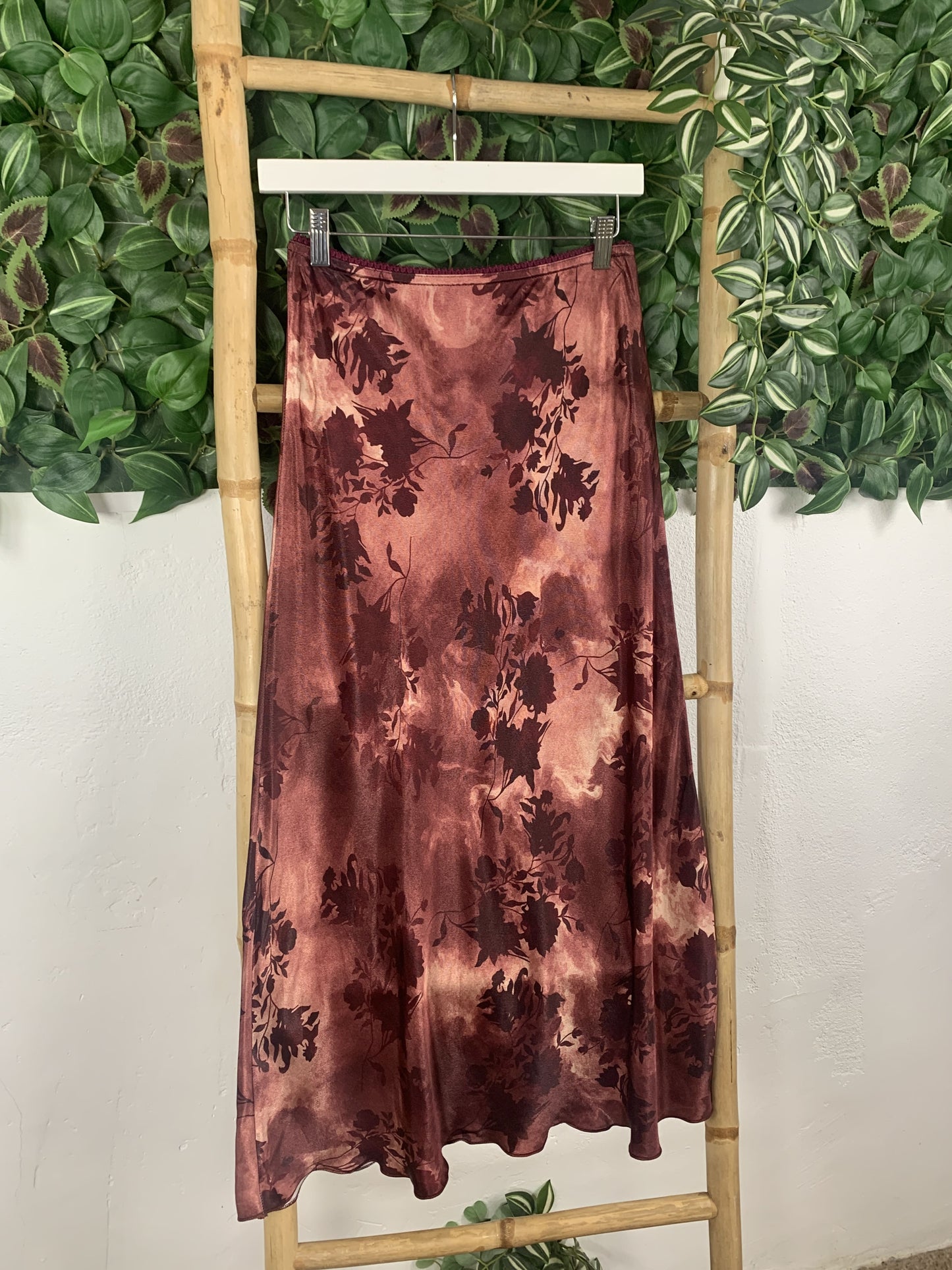 SAIA DE CETIM ESTAMPADA