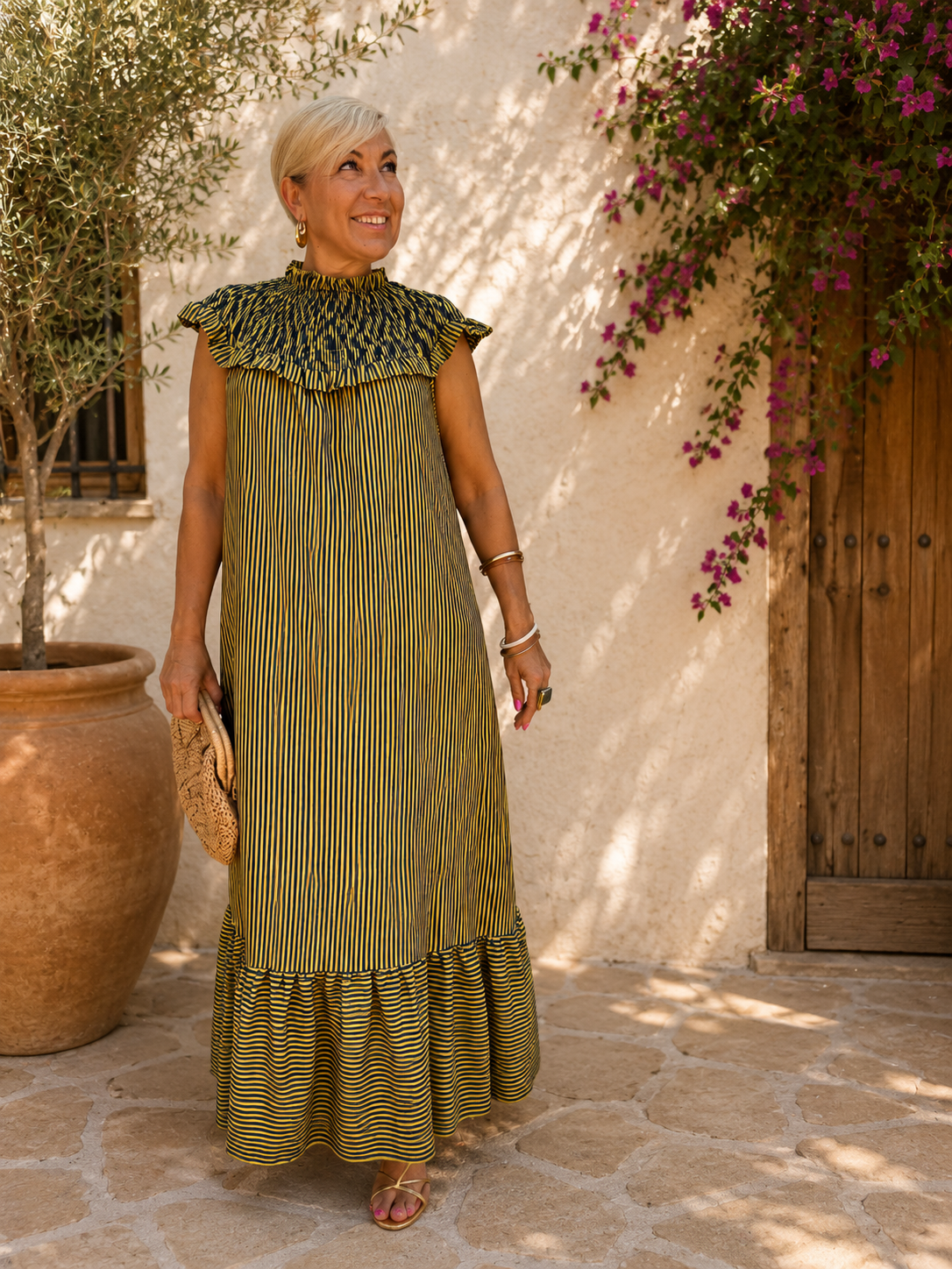 VESTIDO CUELLO BABERO