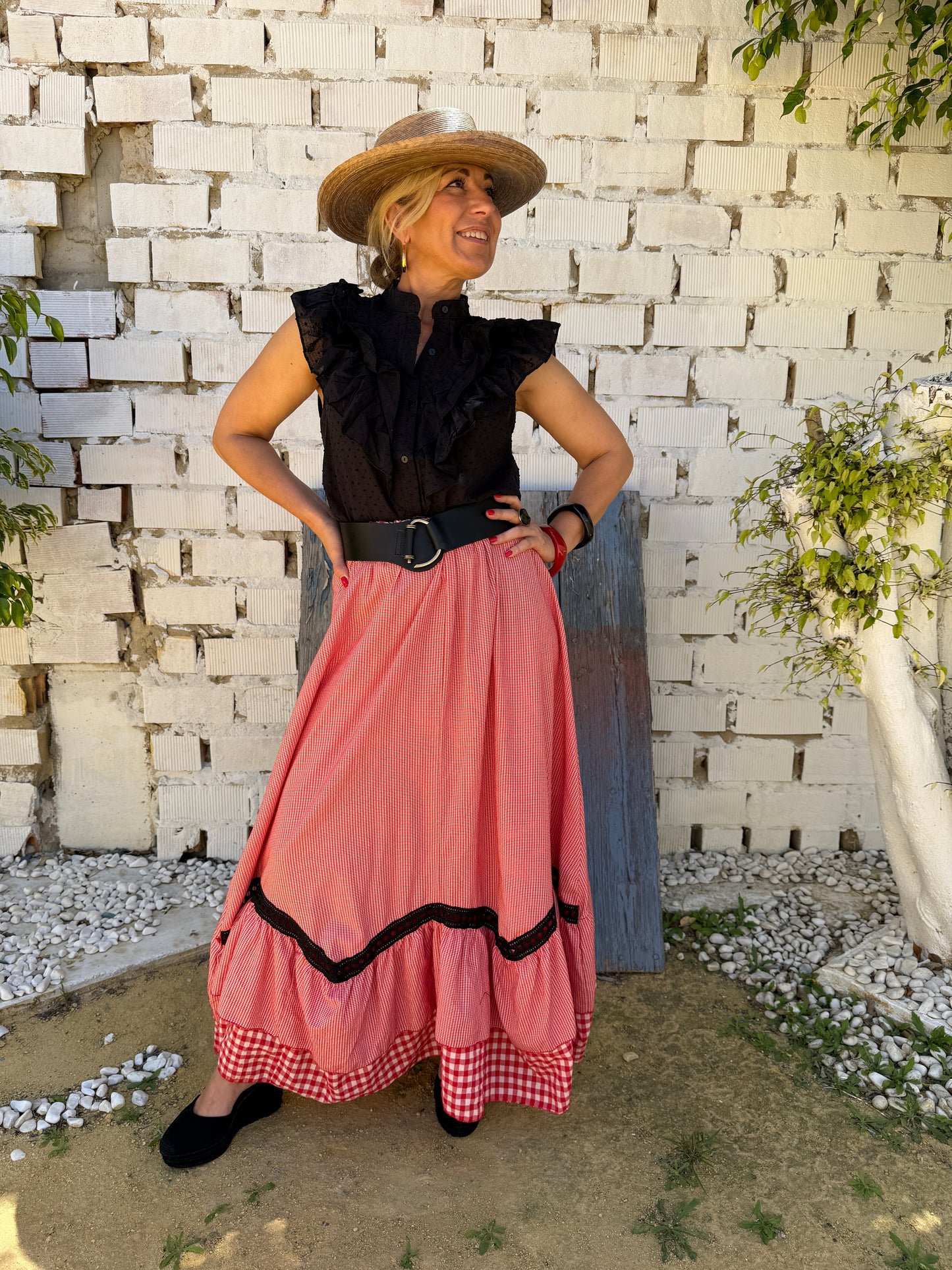 FALDA ROCIERA VICHY