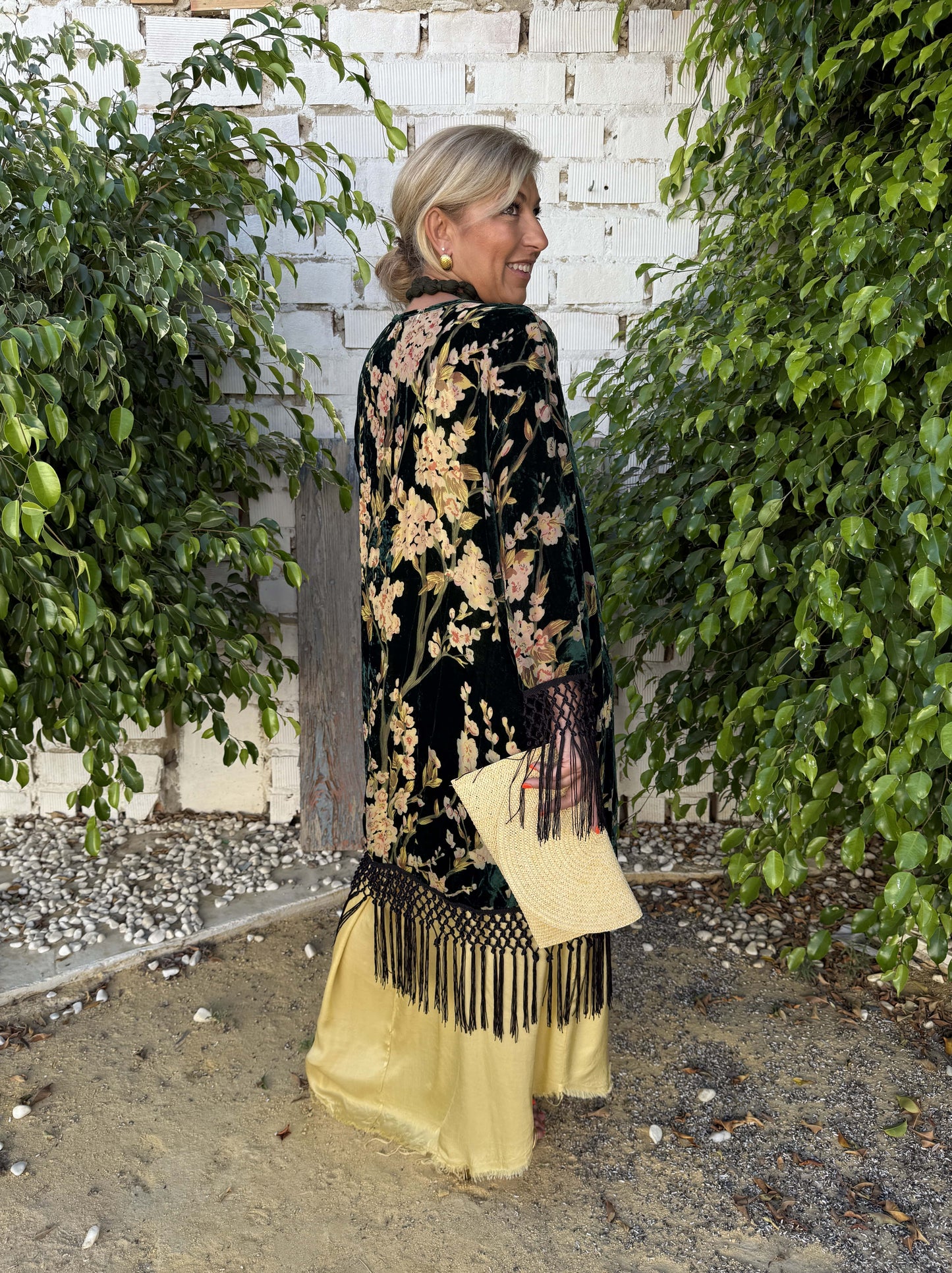KIMONO TERCIOPELO FLORES