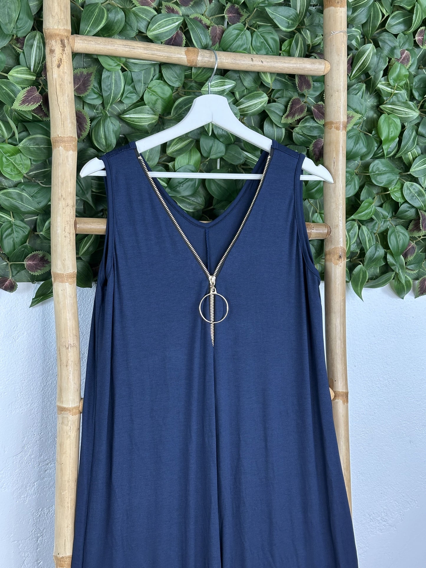 ZIPPER JUMPSUIT