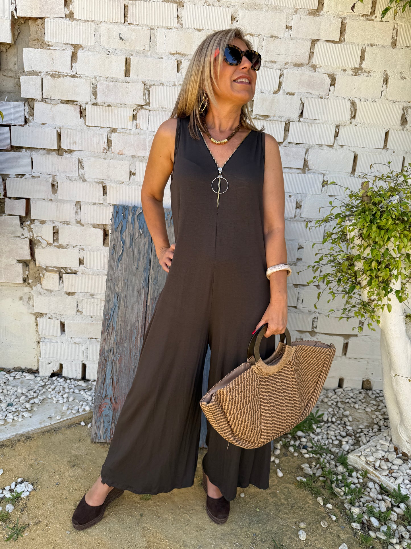 ZIPPER JUMPSUIT