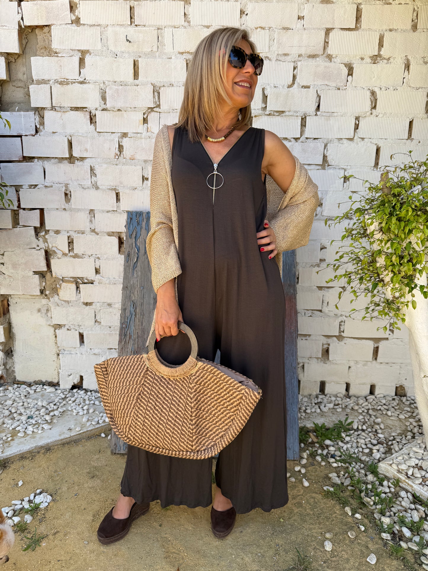 ZIPPER JUMPSUIT
