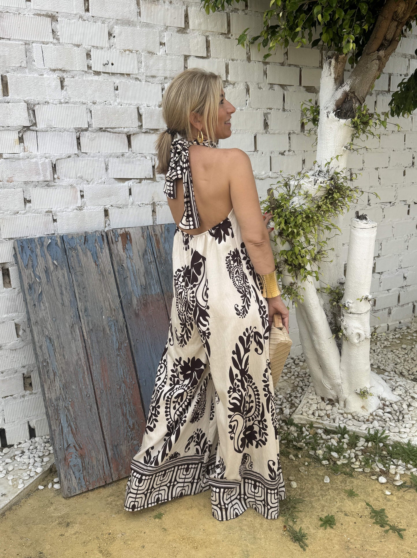 MONO HALTER BICOLOR