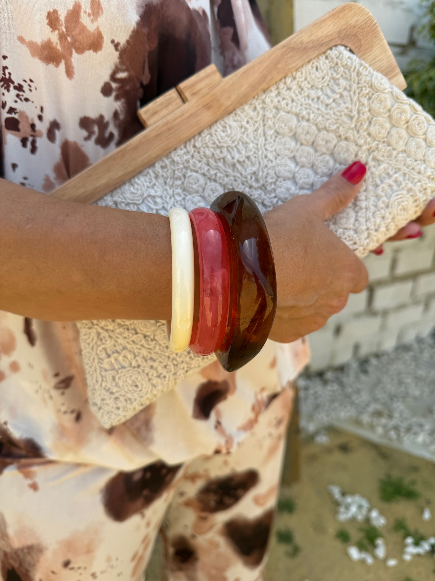 PACK 3 PULSERAS RESINA