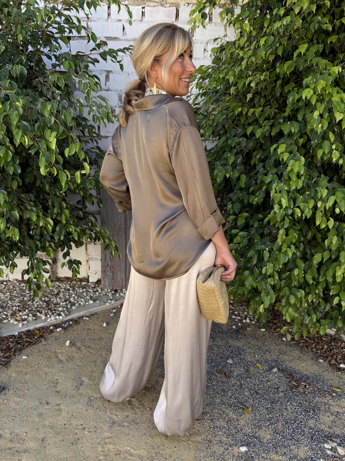 PANTALÓN BOMBACHO SATINADO