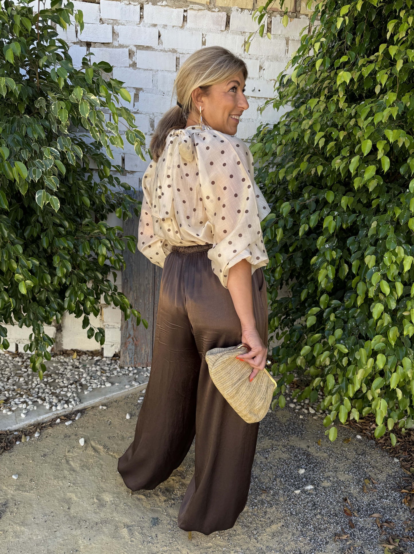 PANTALÓN BOMBACHO SATINADO