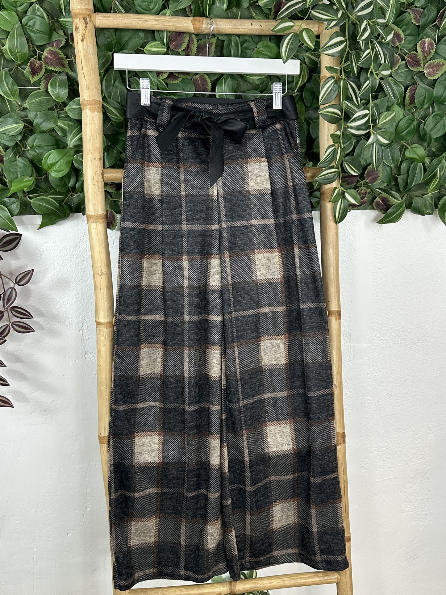 PANTALÓN RECTO CUADROS