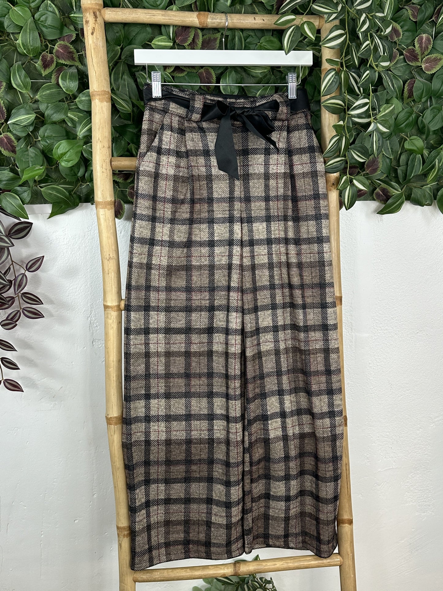 PANTALÓN RECTO CUADROS