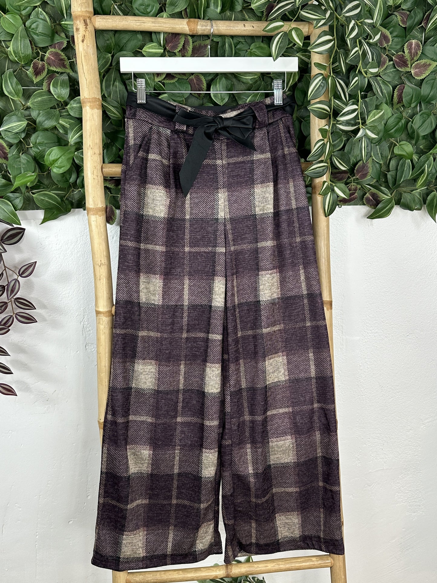PANTALÓN RECTO CUADROS