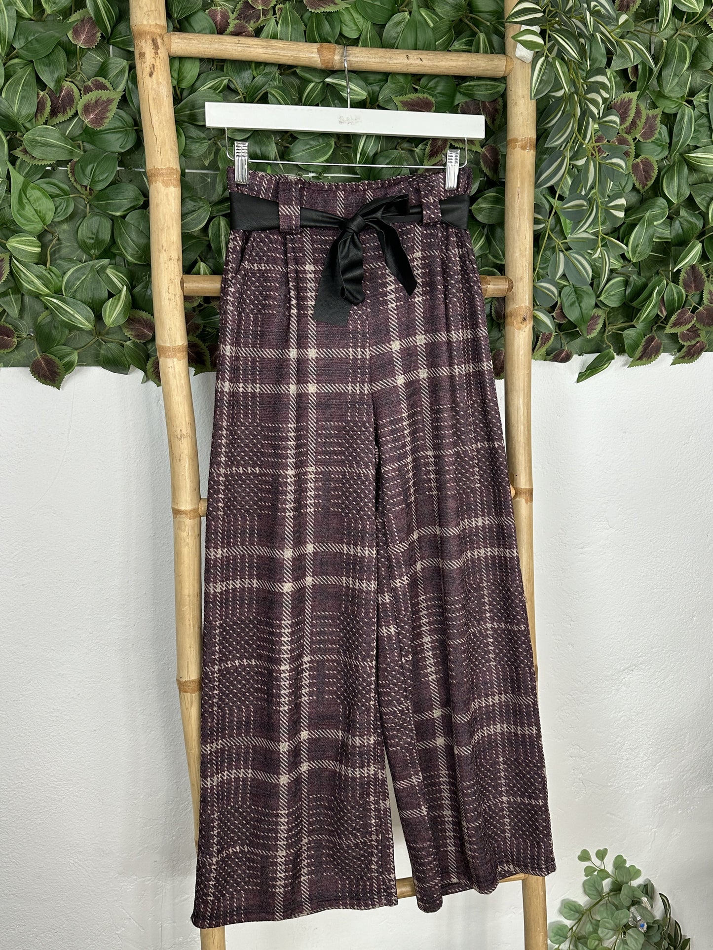 PANTALÓN RECTO CUADROS