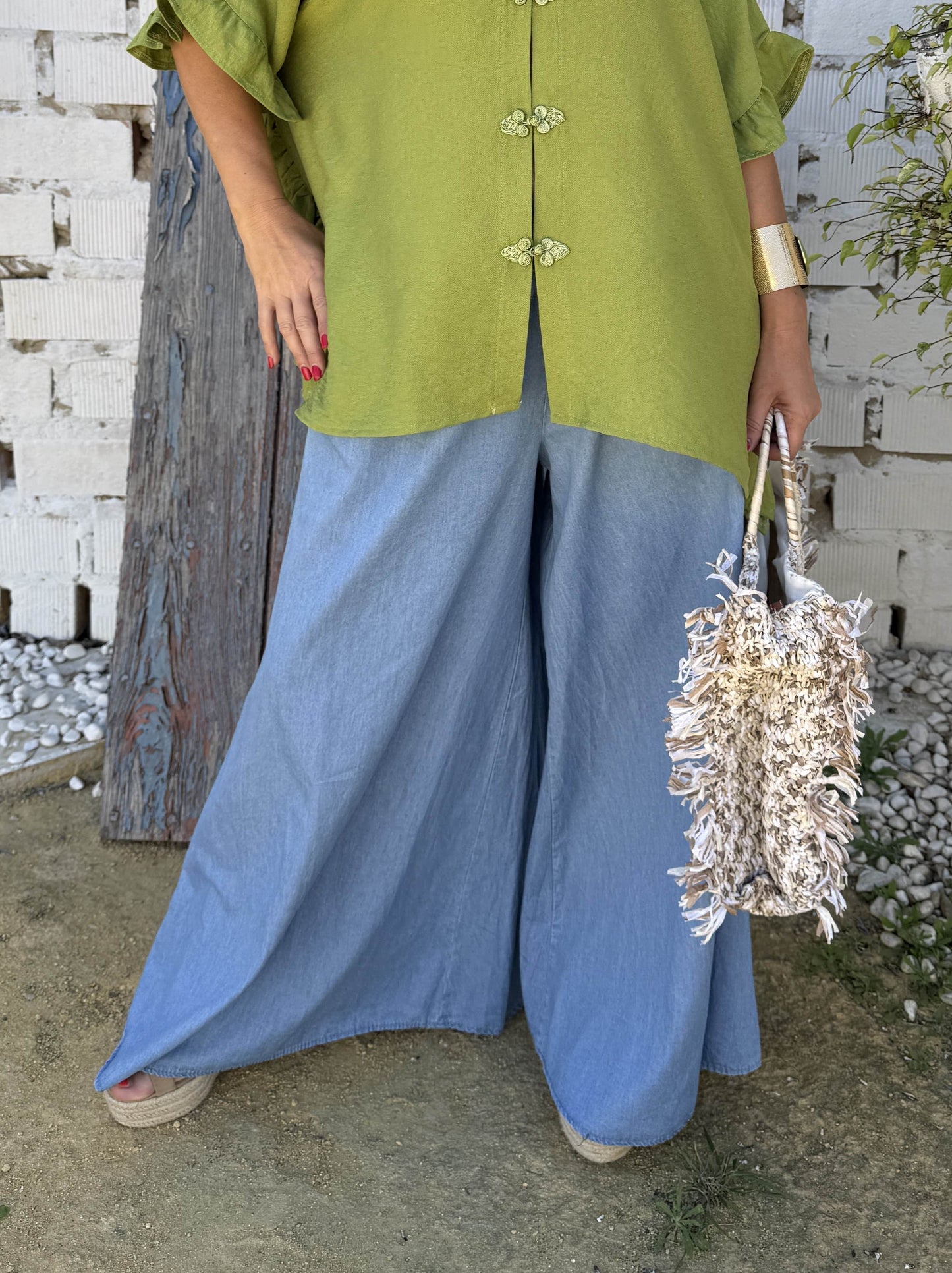 PANTALÓN VAQUERO GOMA ELÁSTICA