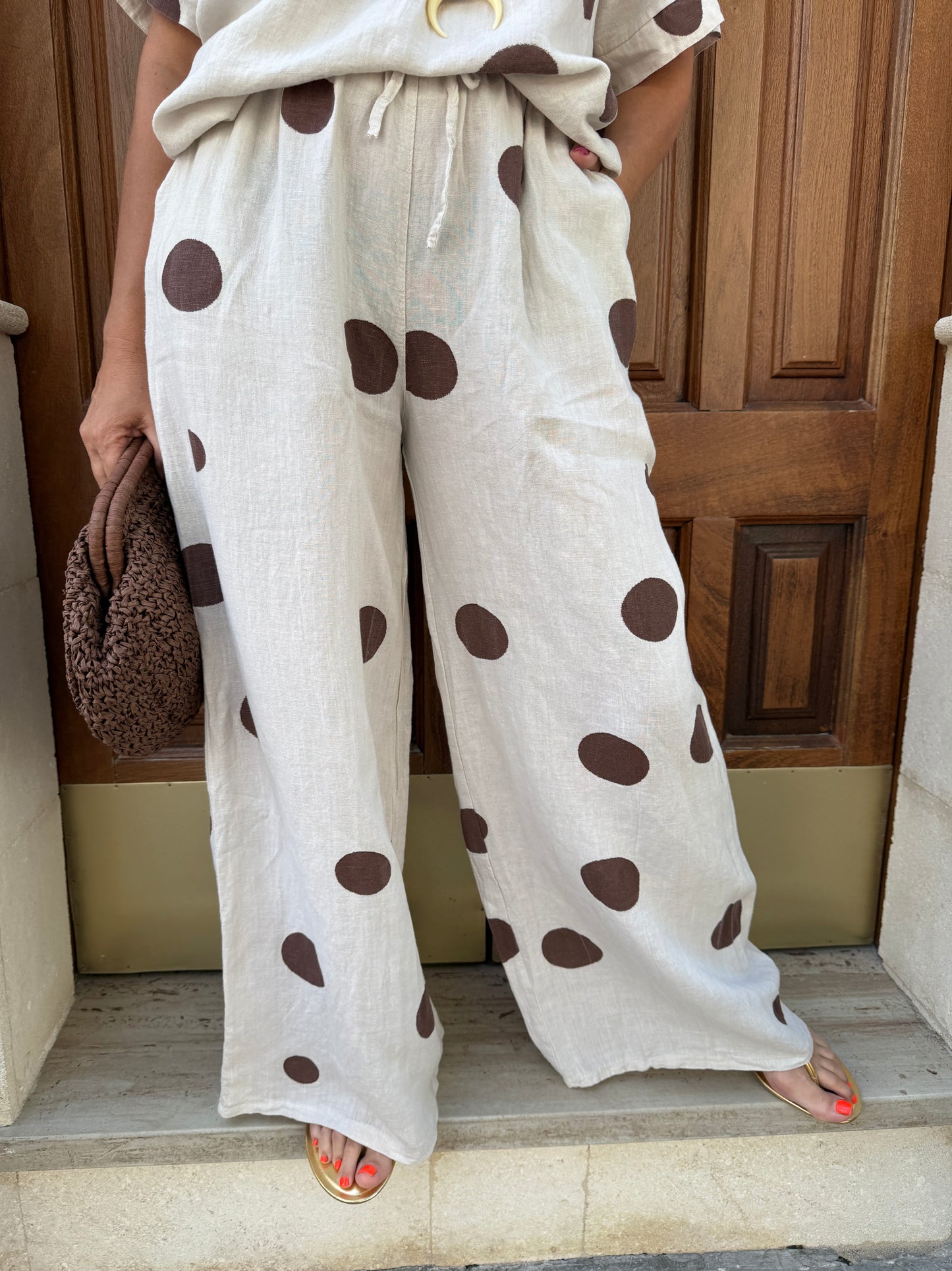 PANTALÓN LINO LUNARES