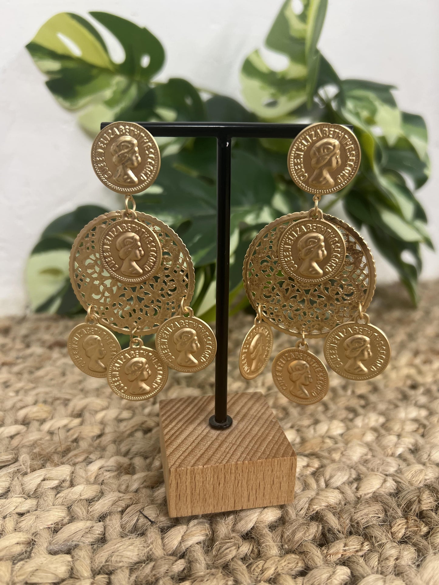 PENDIENTE MANDALA MONEDAS