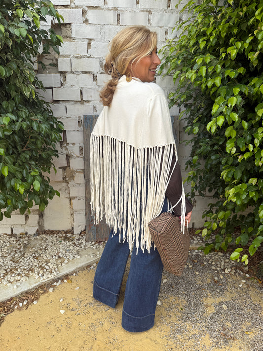 PONCHO CUELLO FLECOS