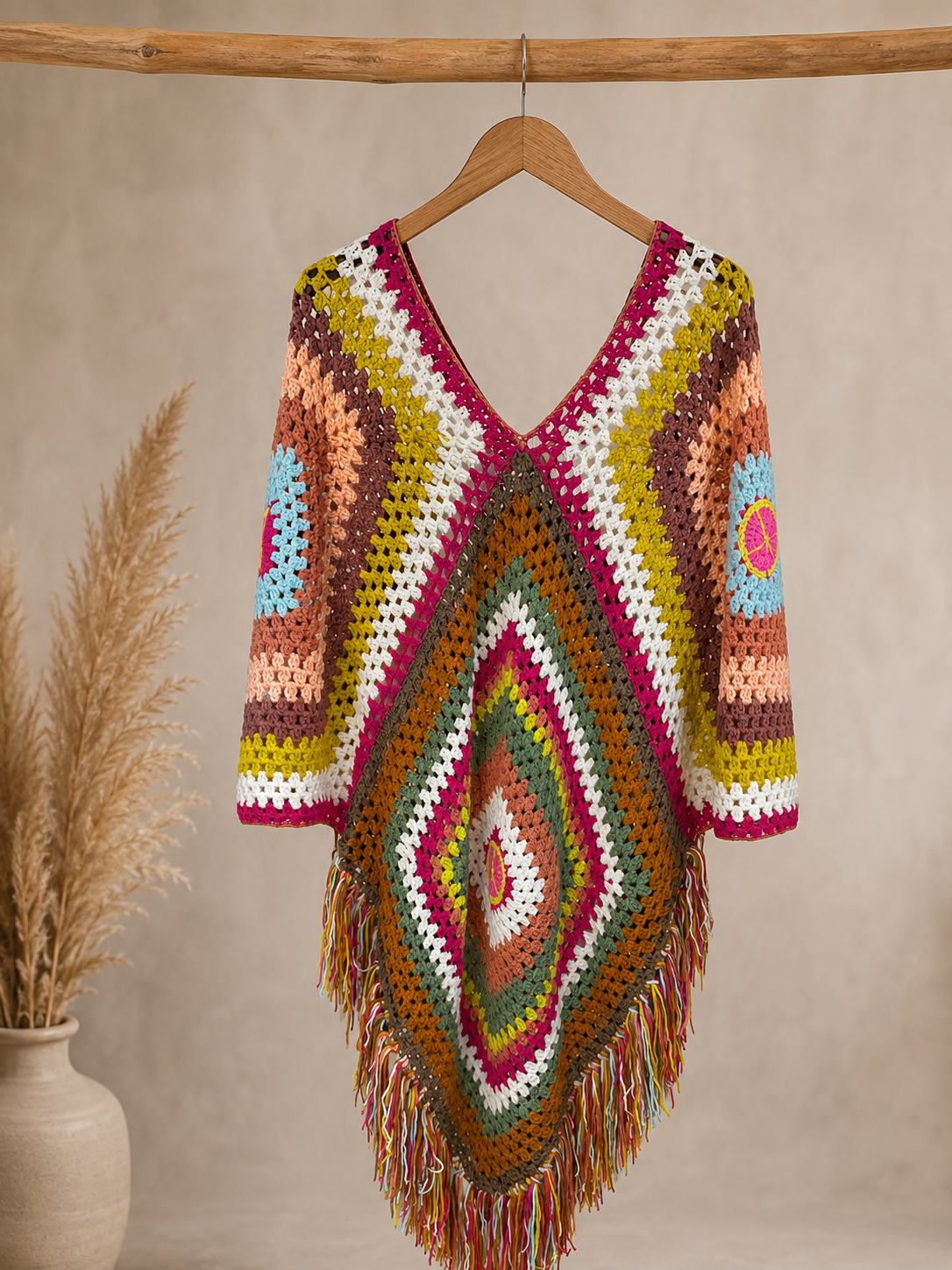 PONCHO MULTICOLOR