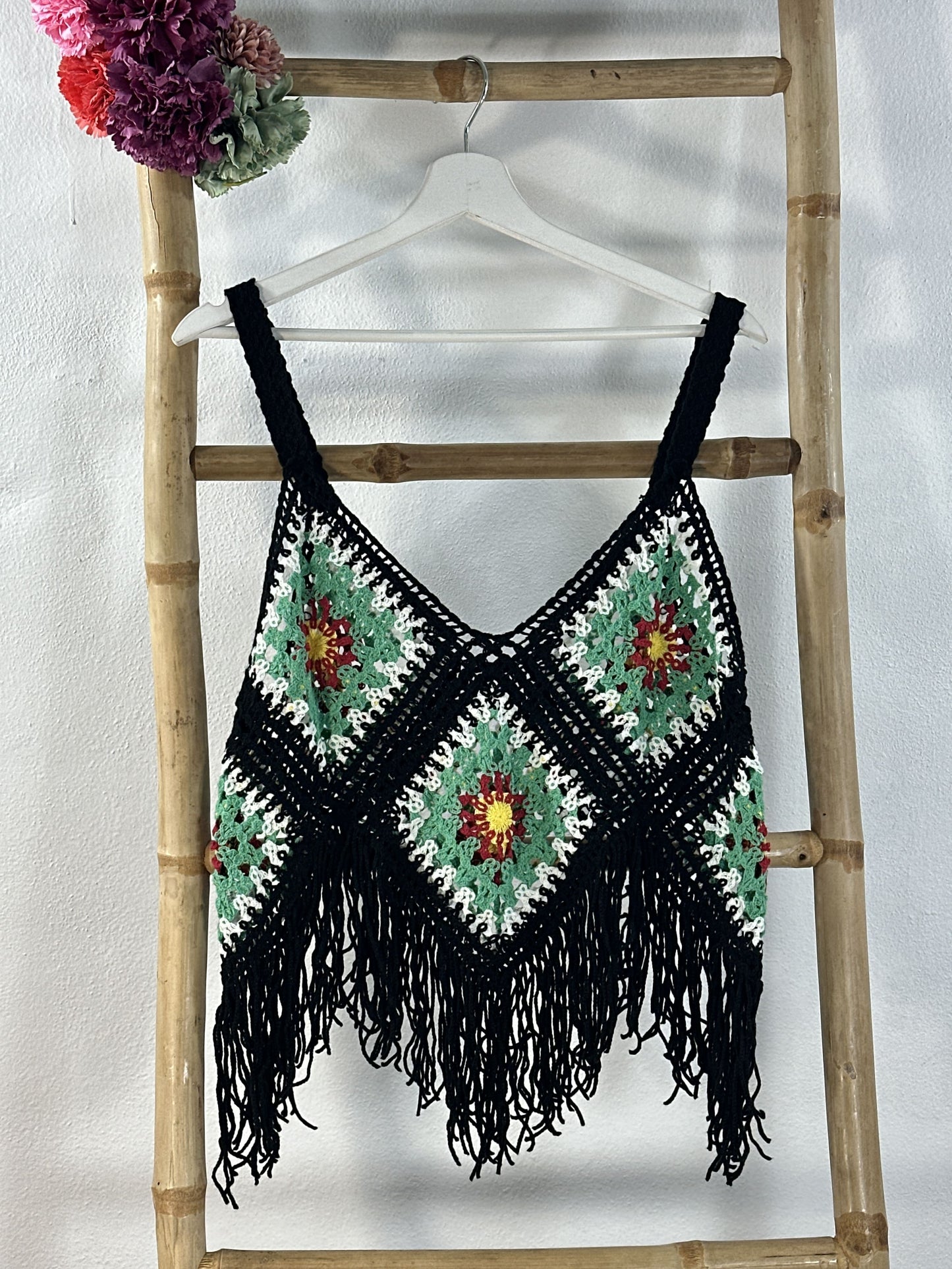 TOP CROCHÉ MULTICOLOR