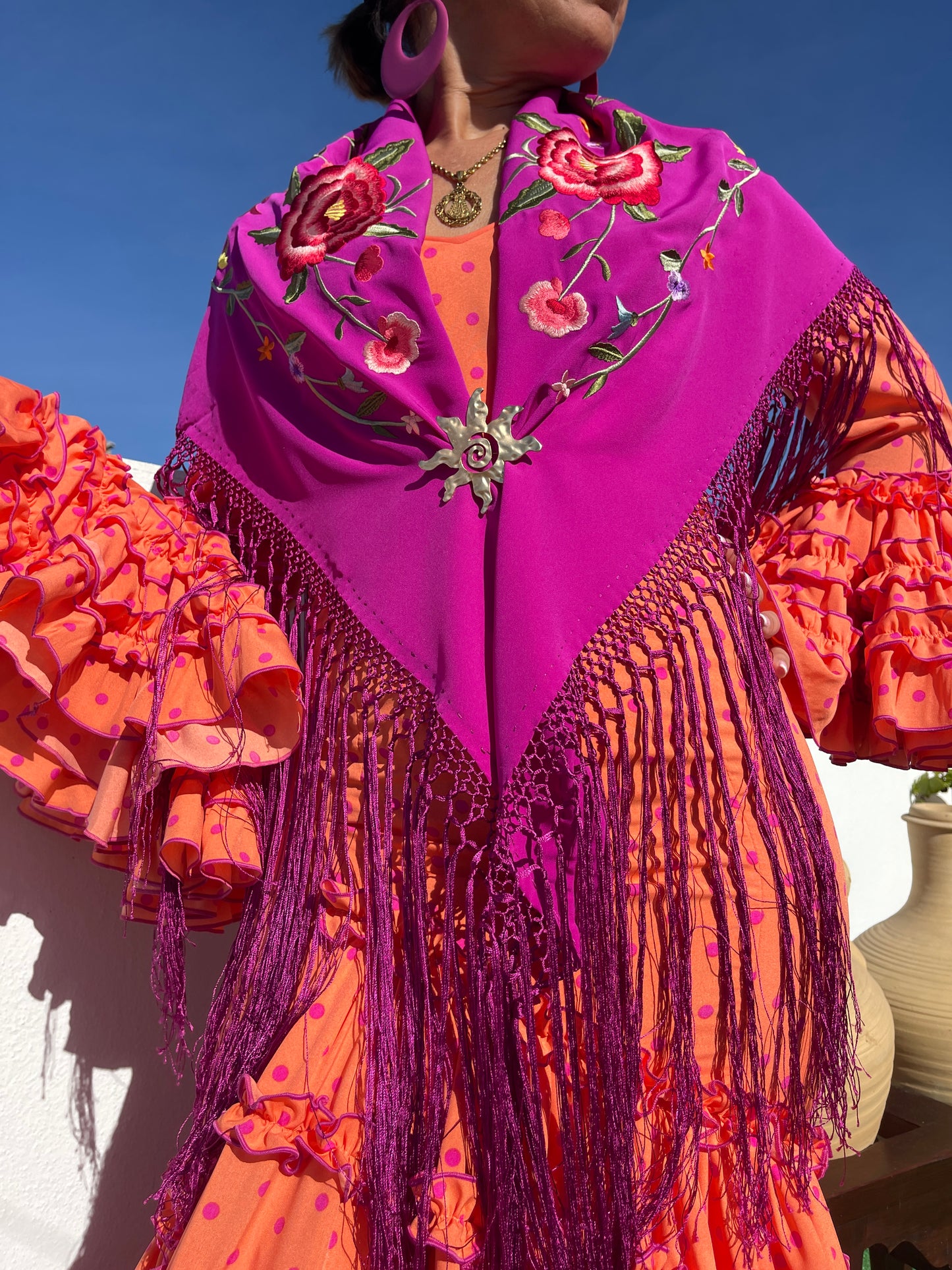 TRAJE LOLA FLAMENCO VERMELHO