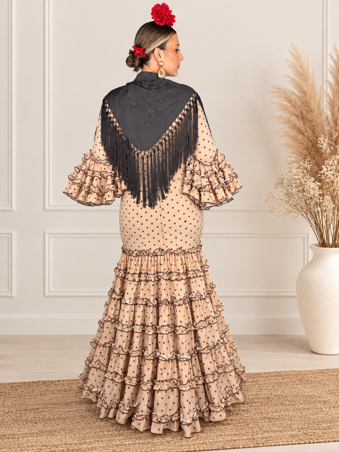 TRAJE DE FLAMENCA TARANTO LUNARES